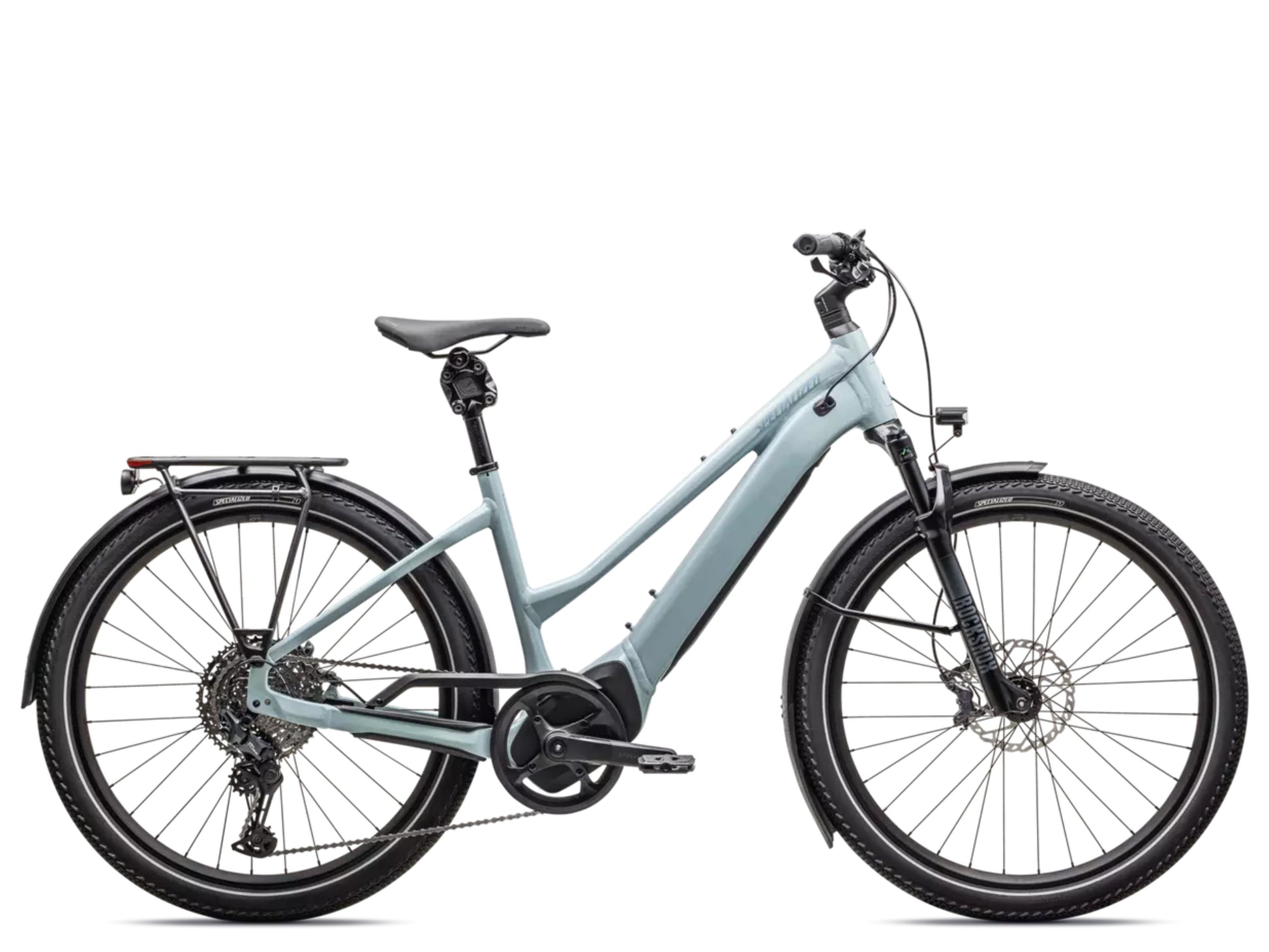Specialized Turbo Vado 5.0 Step through Satin seafoam / lapis pearl / glacial metallic Side profile