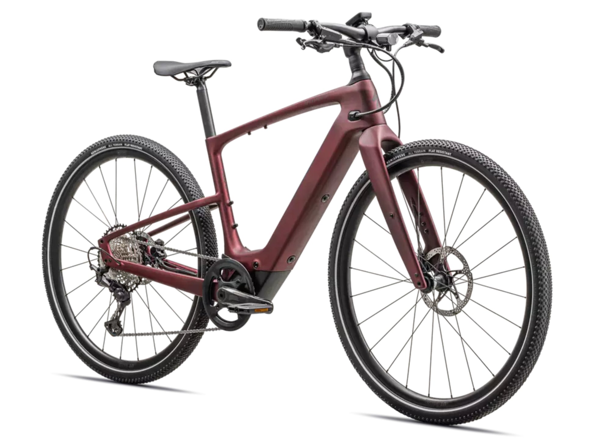 Specialized Turbo Vado SL 2 6.0 Carbon Lightweight High speed commuter / road electric bike Satin red sky / red onyx frost frost Forward facing view