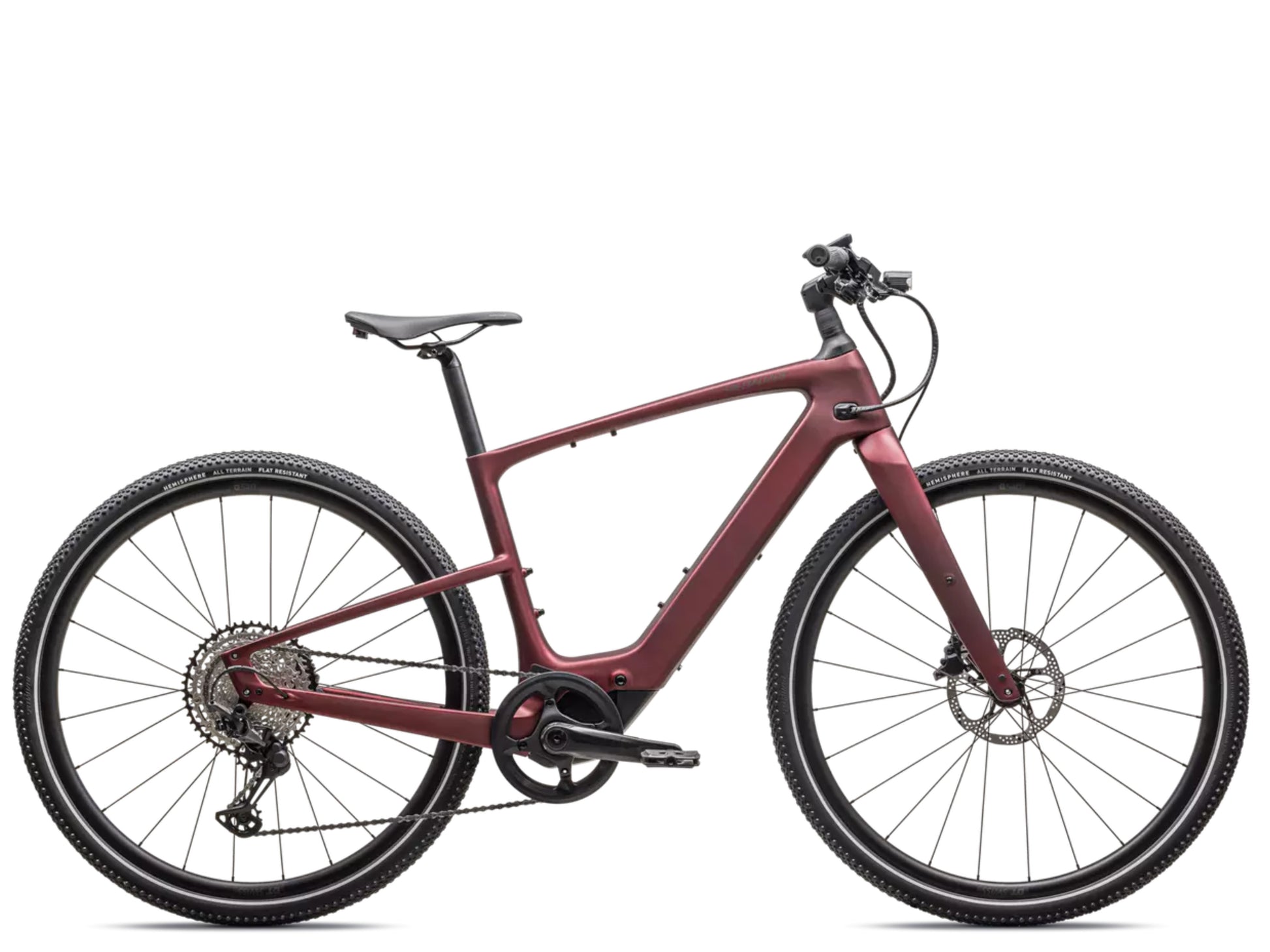 Specialized Turbo Vado SL 2 6.0 Carbon Lightweight High speed commuter / road electric bike Satin red sky / red onyx frost frost Side profile