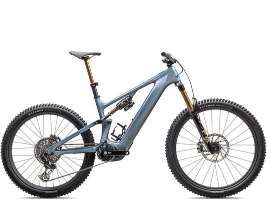 Specialized Turbo Levo S-Works Full suspension eMTB Gloss glacial metallic / red pearl / black pearl Side profile