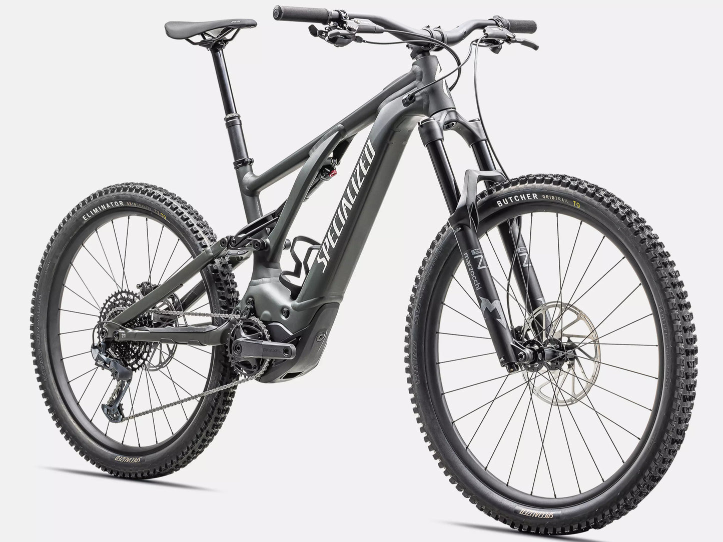 Specialized Turbo Levo eMTB Dark moss/ dune white Forward facing view