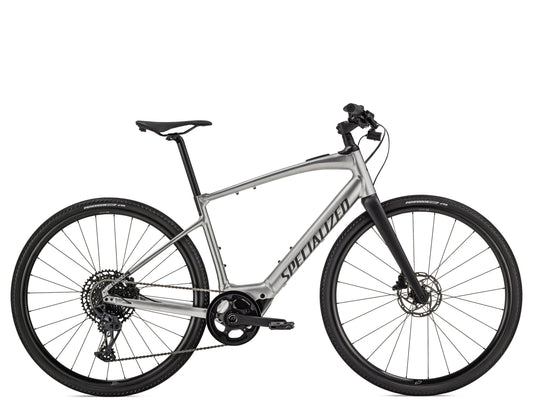 Specialized Vado SL 5.0 Super light Road / commuter Electric bike Brushed aluminum / black reflective side profile