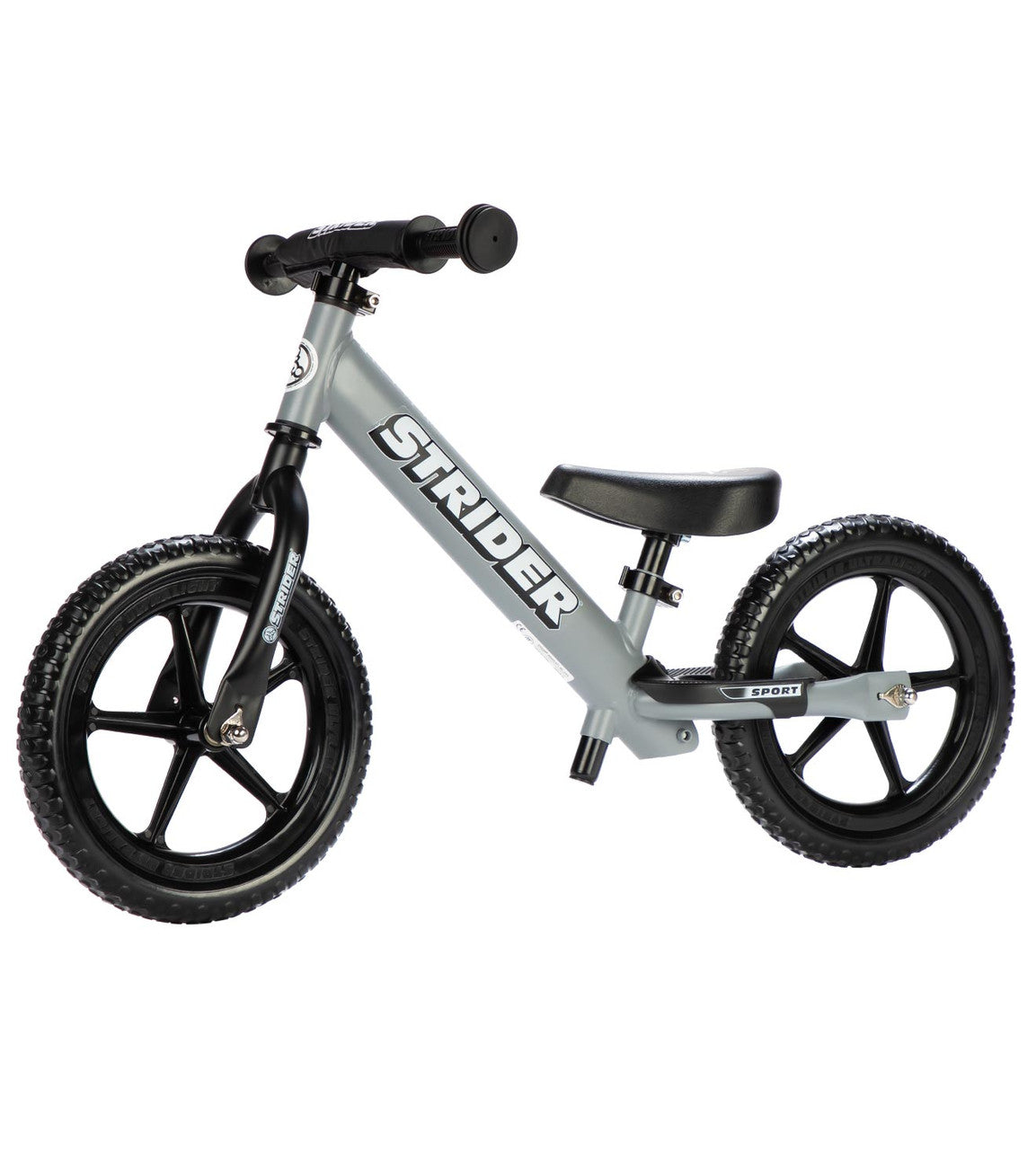 Strider 12 Balance Bike Sport Matte gray Side Profile