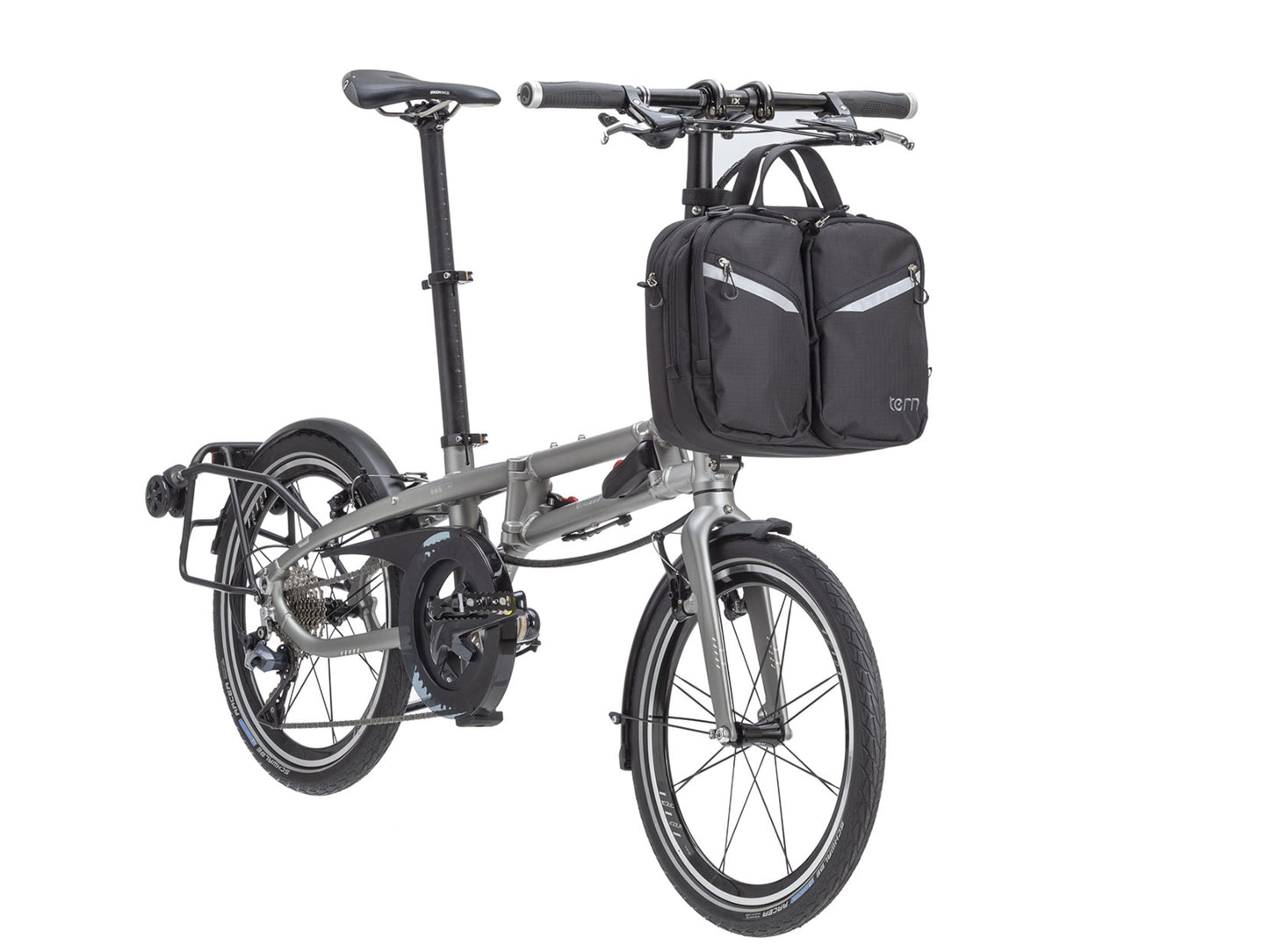 Tern HQ Bag installed on front of bike