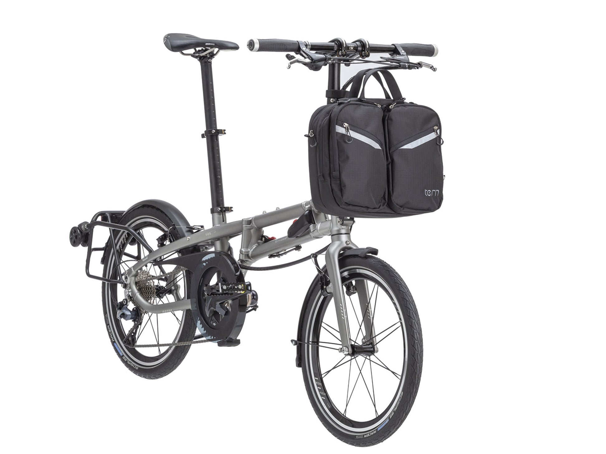 Tern HQ Bag installed on front of bike