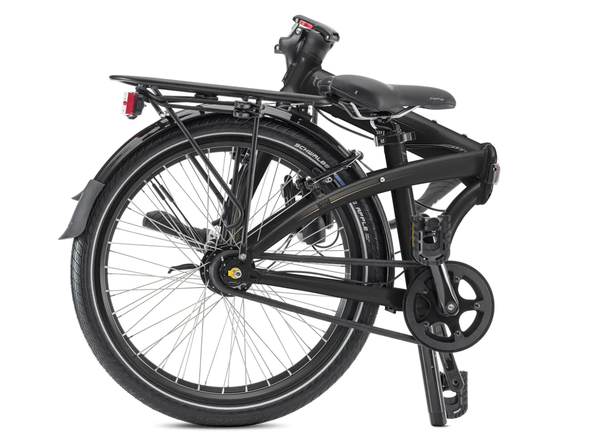 Tern Node D7i Folding bike Road / commuter Black / bronze Folded view