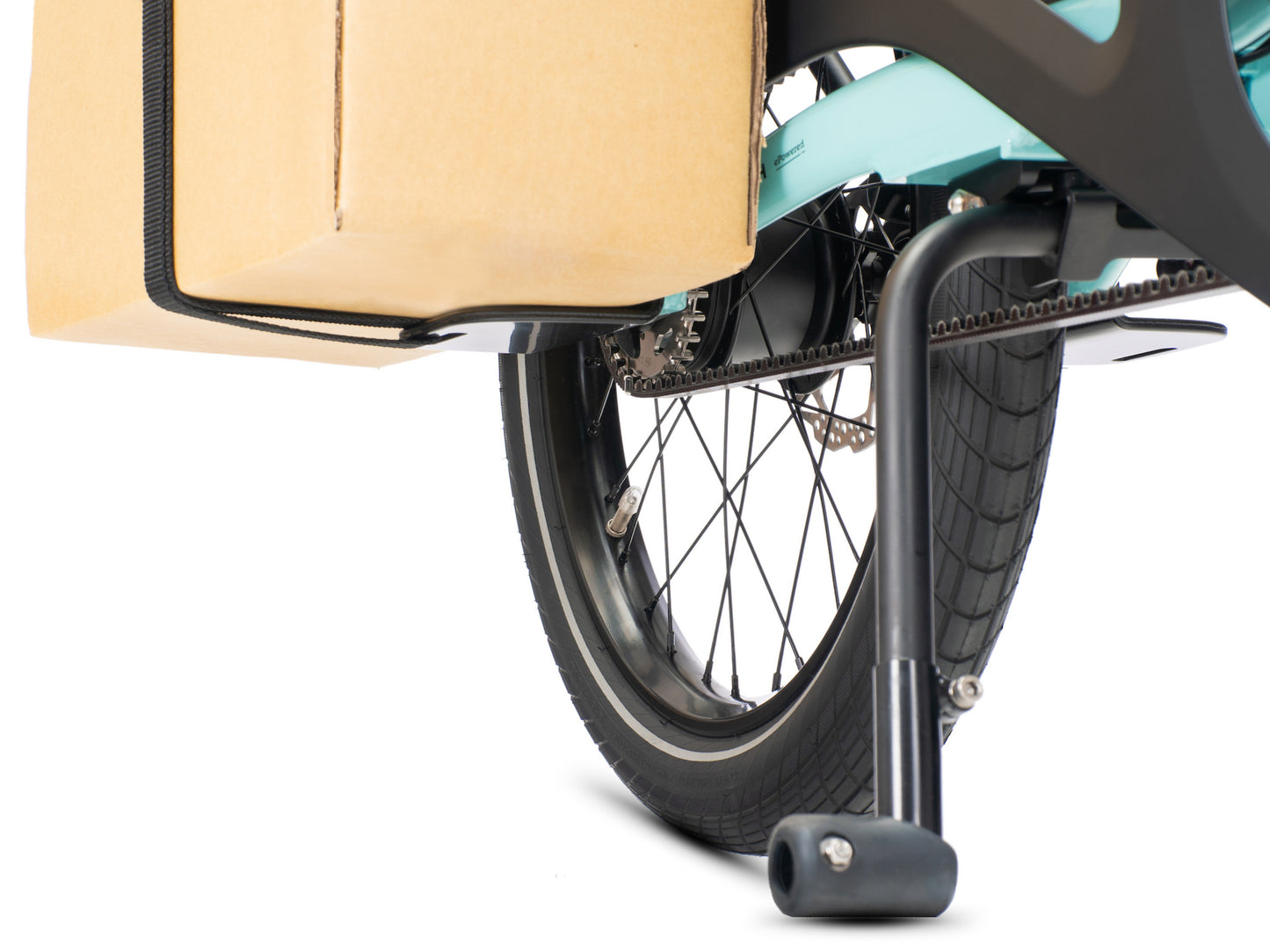 Tern Sidekick Footrest shown with box Closeup