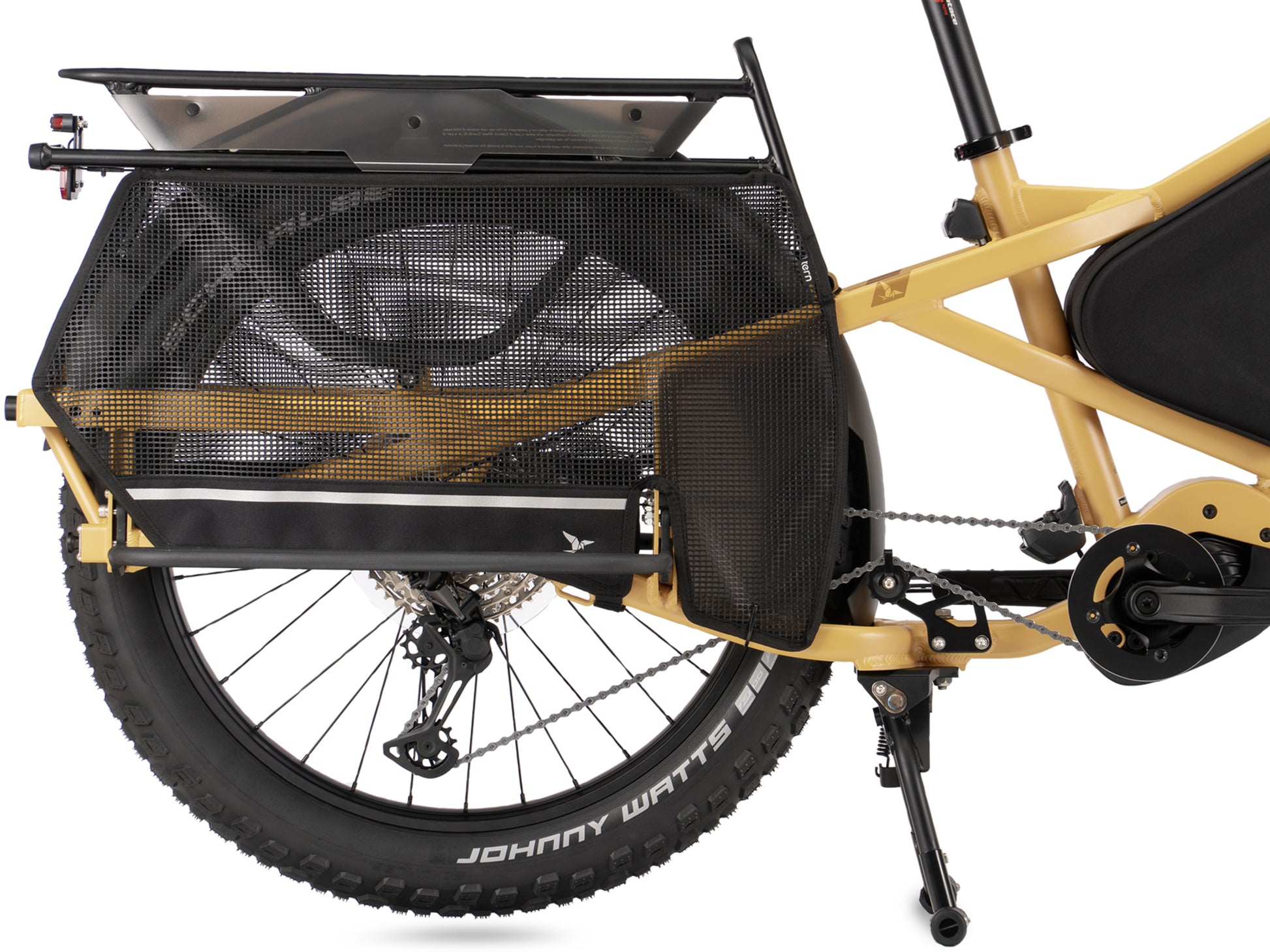 Tern Sidekick Wheel Guard X-large. Mesh cover over wheels.