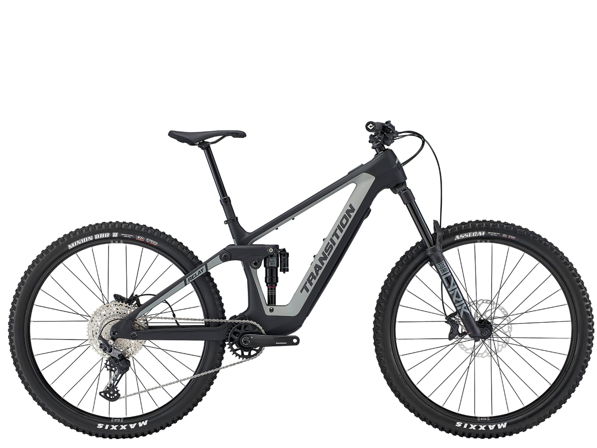Transition Relay Carbon Deore Full Suspension eMTB Nightshadow carbon Side profile