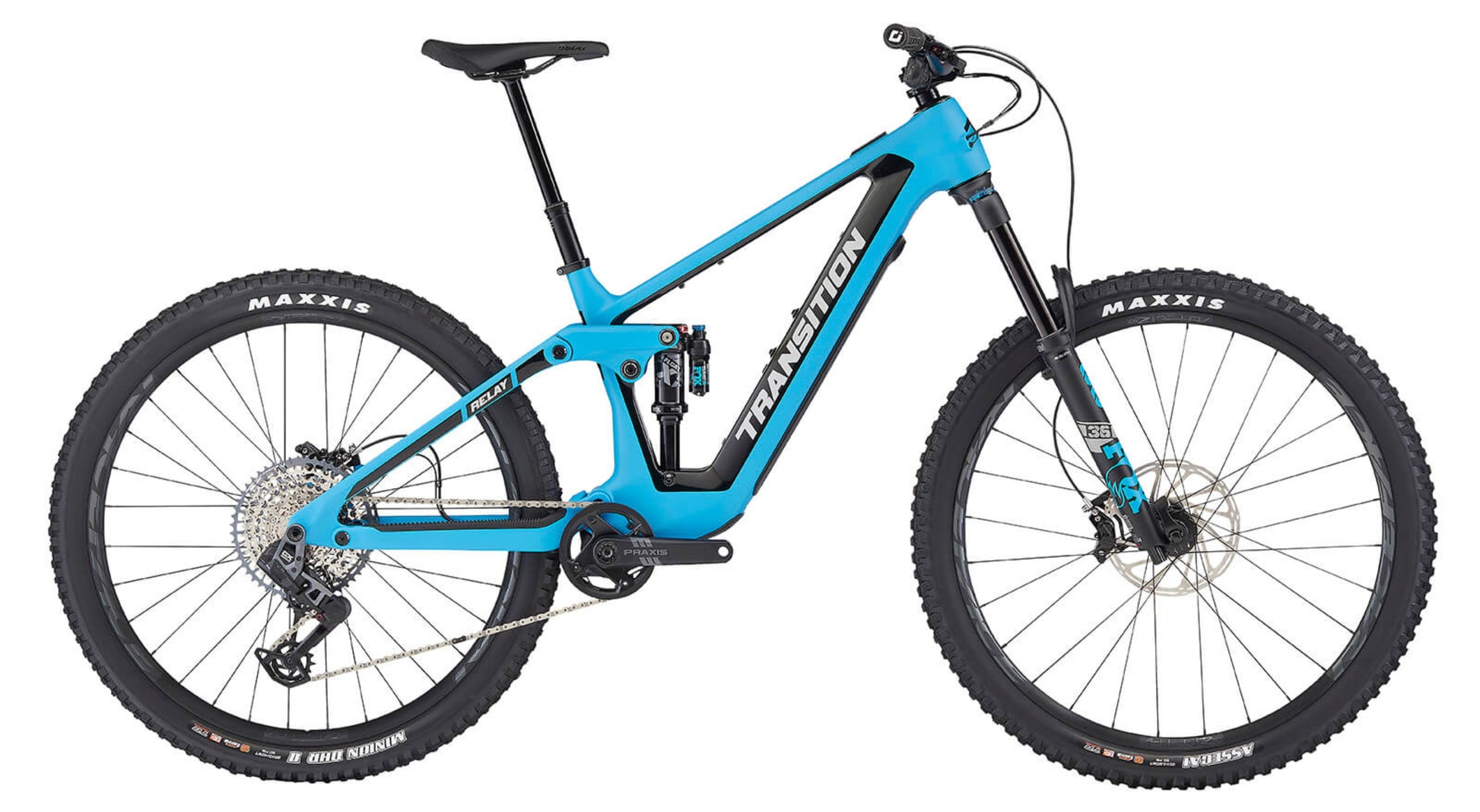 Transition Relay Carbon GX AXS TR blue Side profile