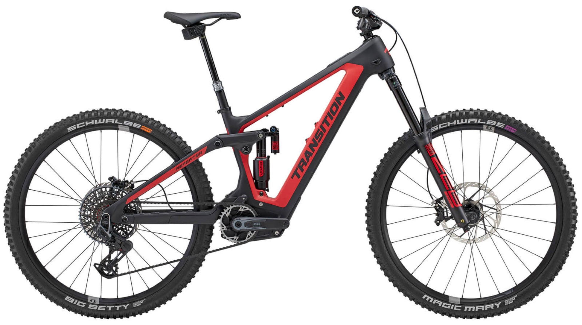 Transition Repeater PT Carbon XO AXS Bonfire red profile