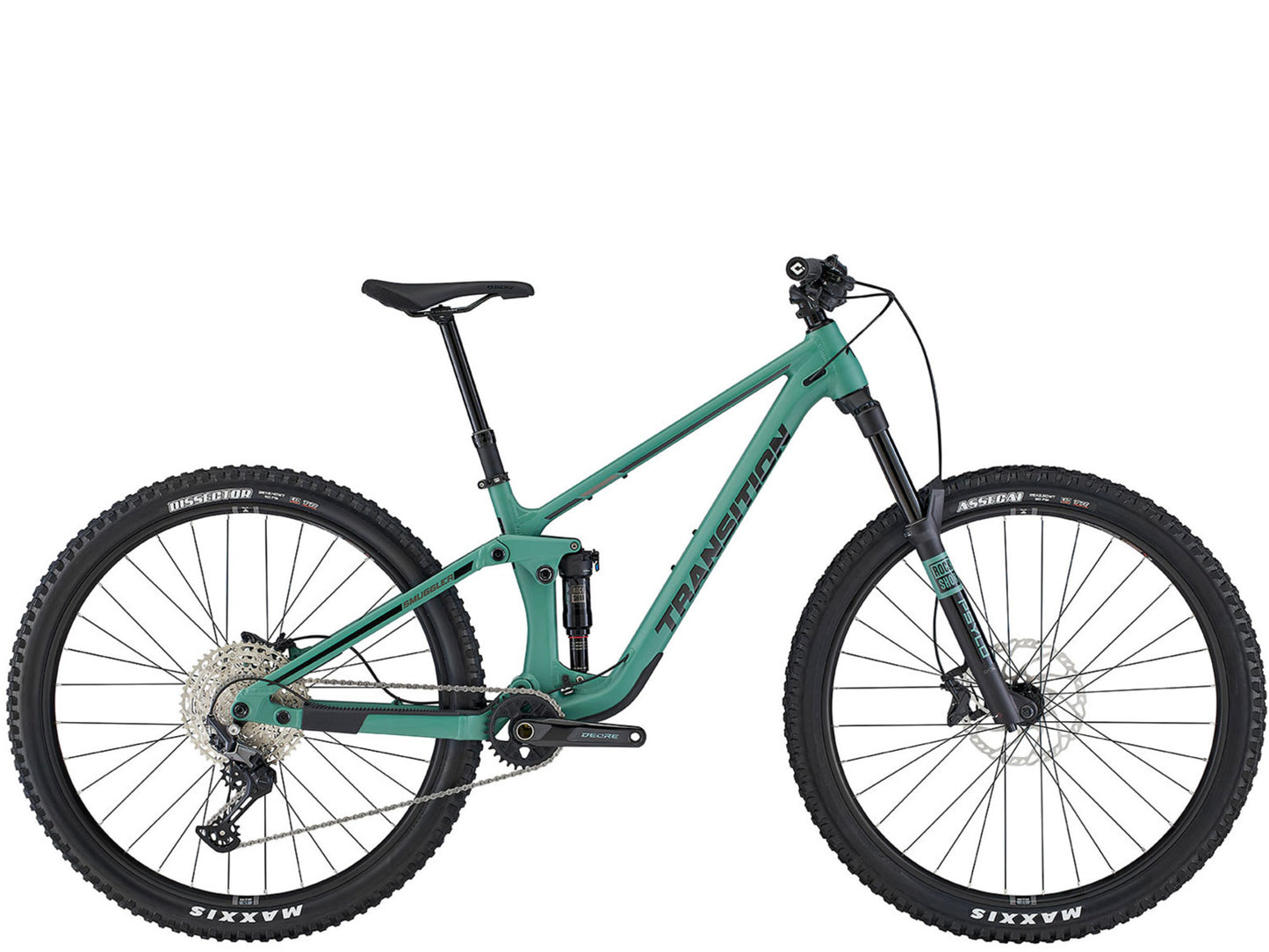 Transition Smuggler Alloy Deore Full suspension Mountain bike Juniper Side profile