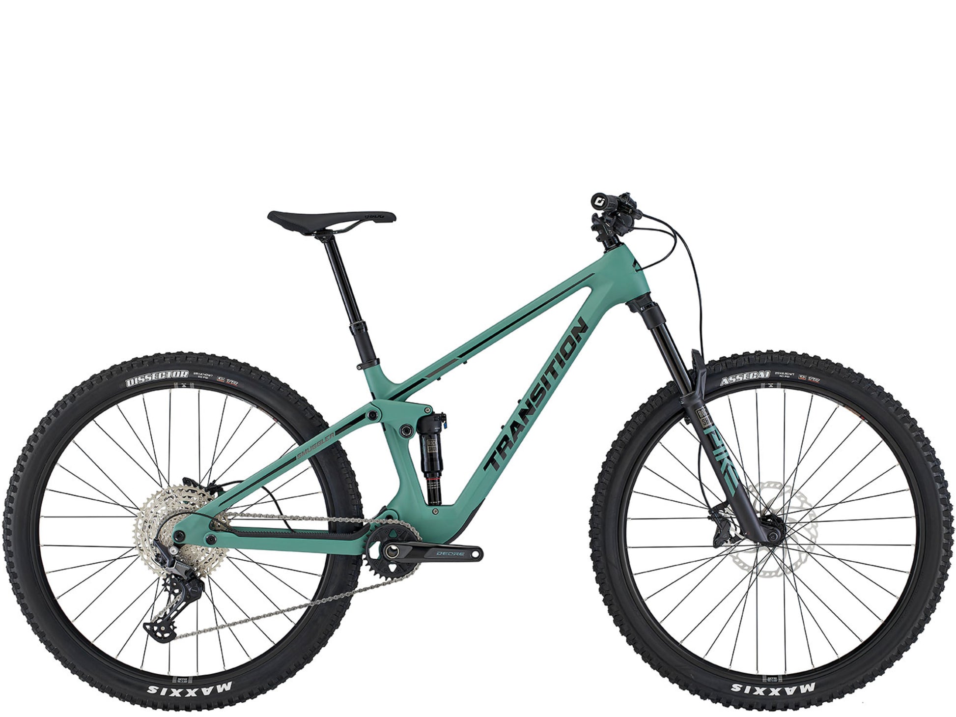 Transition Smuggler Carbon Deore Full suspension Mountain bike Juniper Side profile