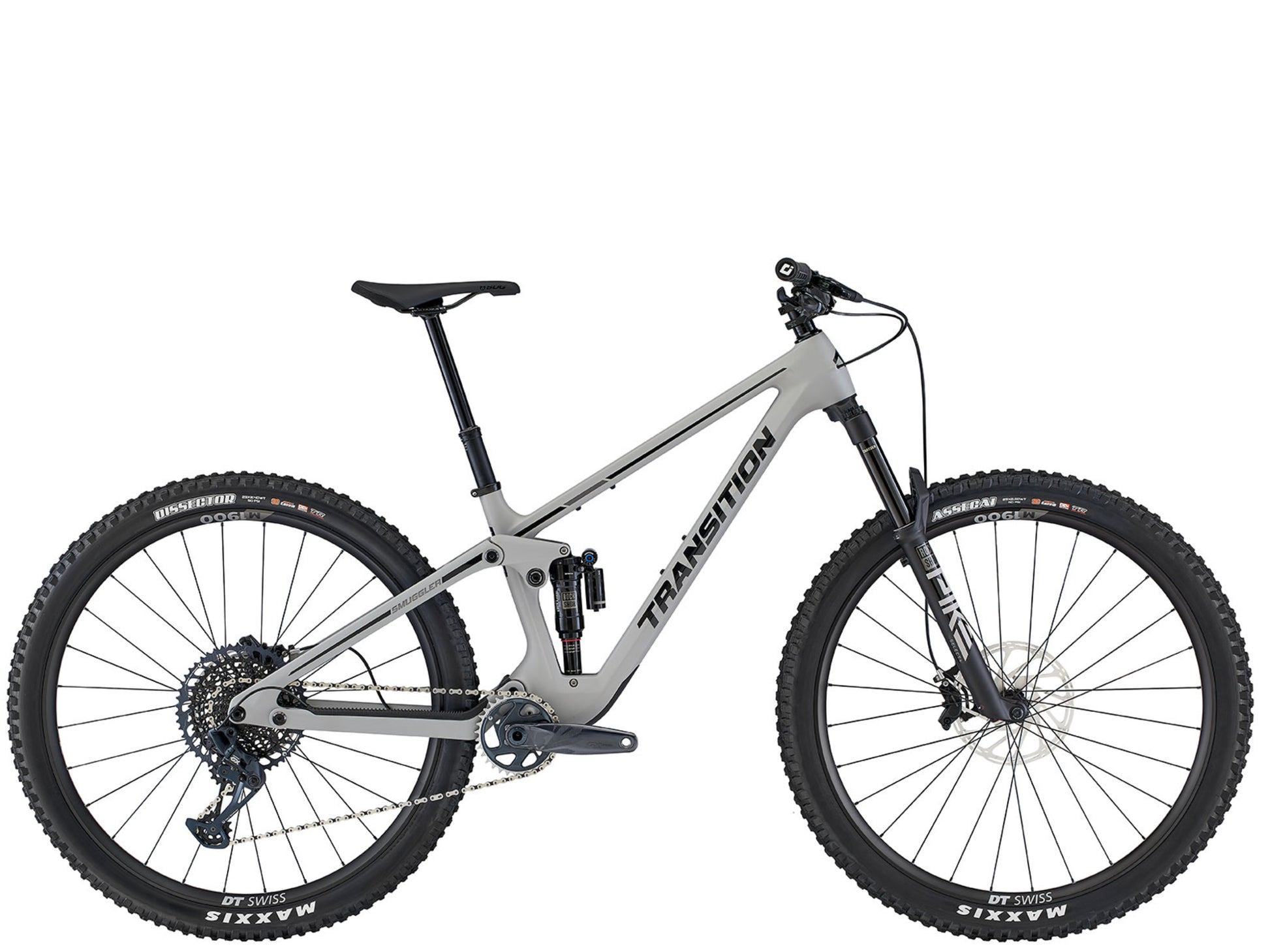 Transition Smuggler Carbon GX Full suspension Mountain bike Slab grey Side profile