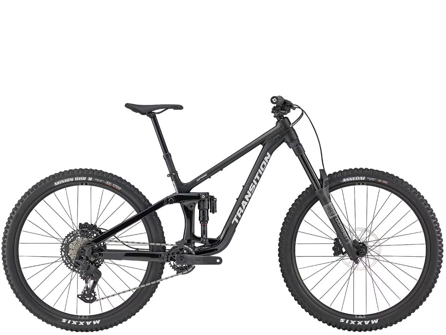 Transition Spire Alloy Eagle 70 Full Suspension Mountain Bike Galactic black Side profile