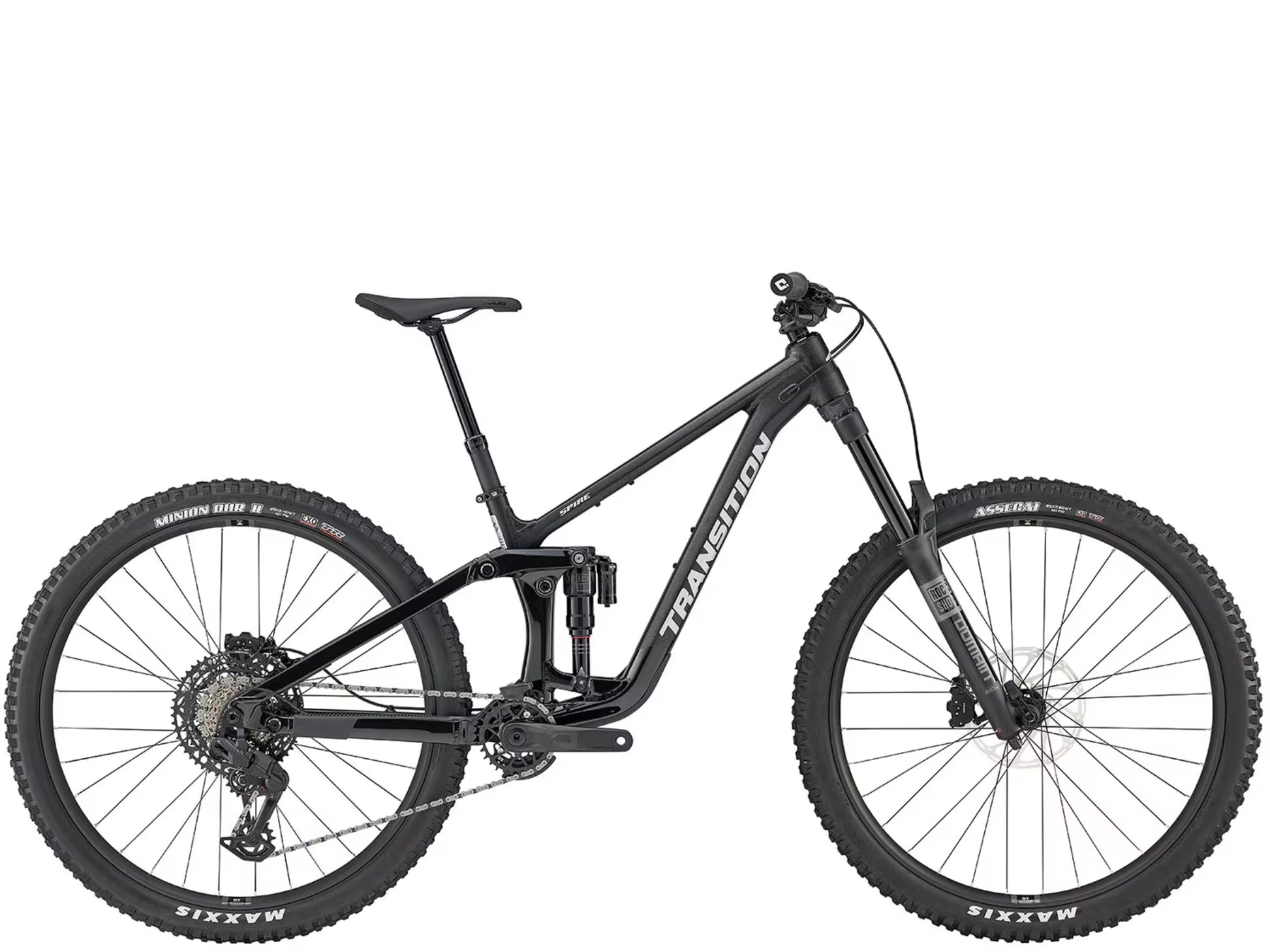 Transition Spire Alloy Eagle 70 Full Suspension Mountain Bike Galactic black Side profile