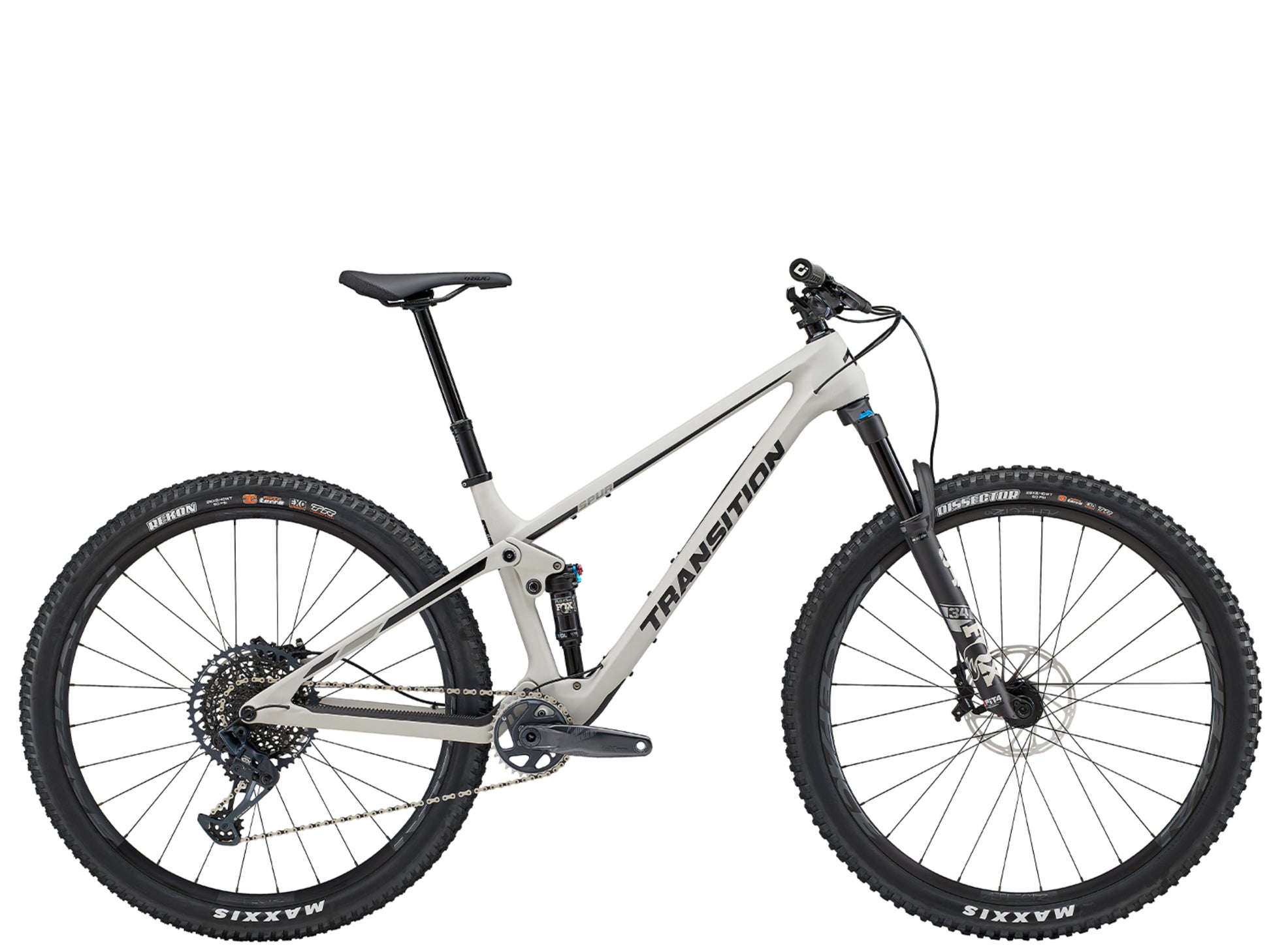 Transition Spurt Carbon GX Full Suspension Mountain bike Hazy grey Side profile