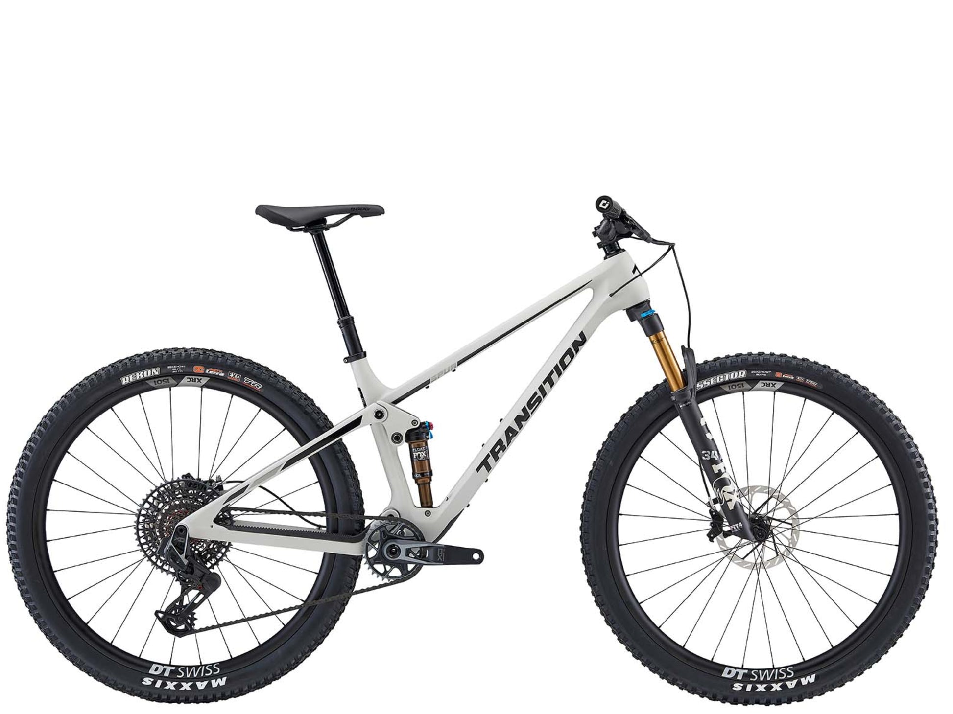 Transition Spurt Carbon XO AXS Full Suspension Mountain bike Hazy grey Side profile
