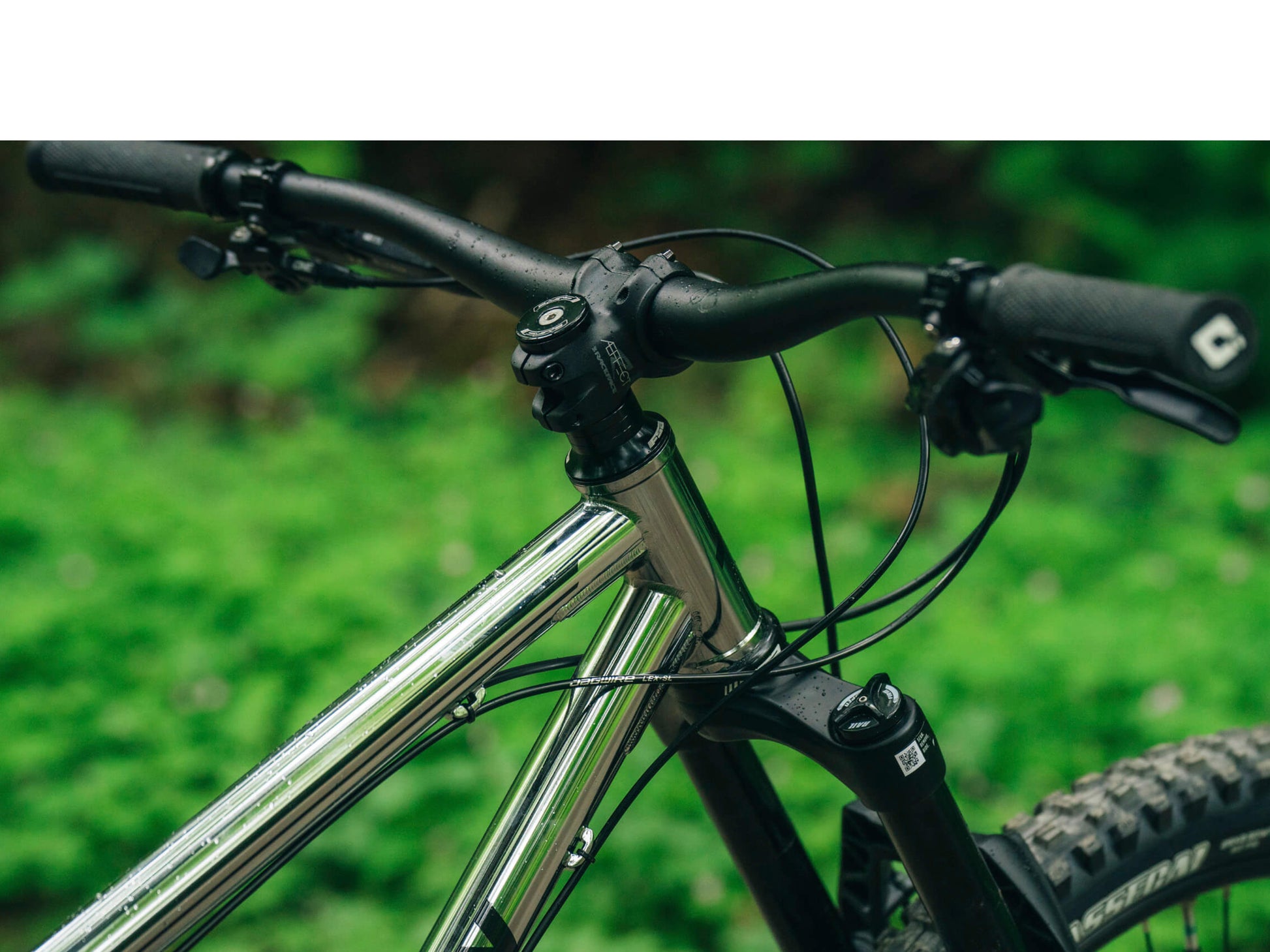 Transition TransAm NX Steel Hardtail mountainbike Chrome Cockpit closeup