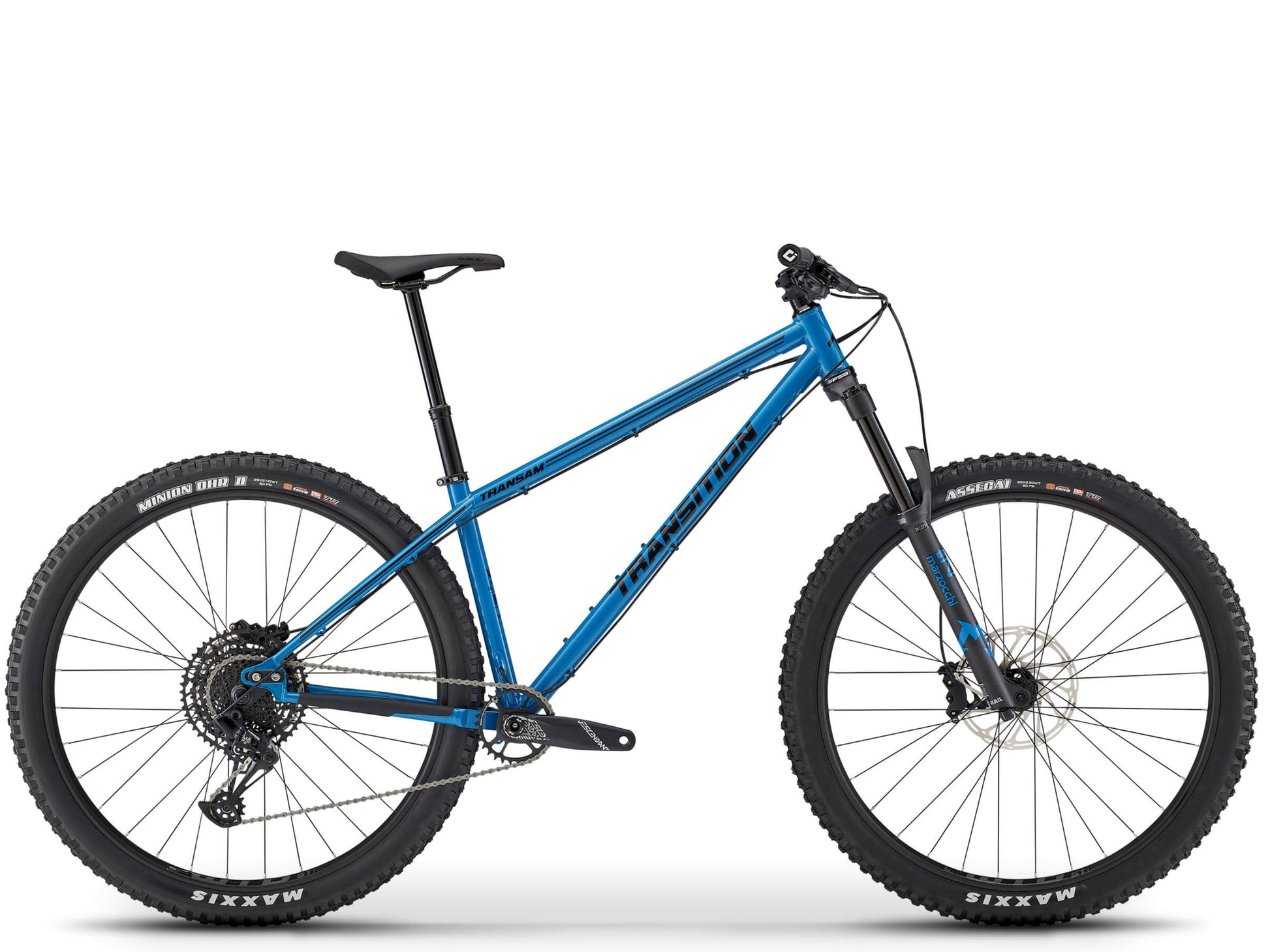 Transition TransAm NX Steel Hardtail mountainbike Cobalt blue Side profile