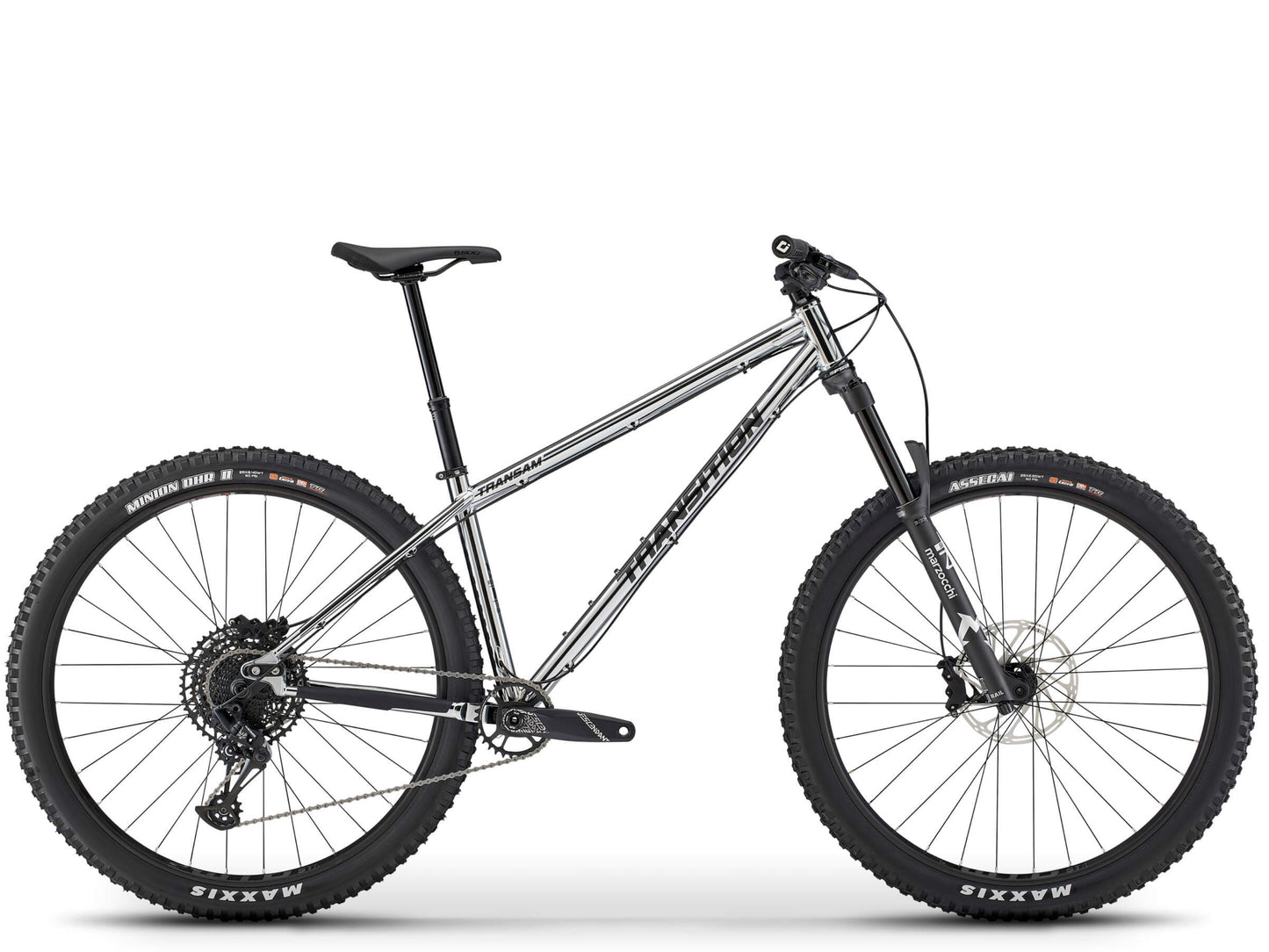 Transition TransAm NX Steel Hardtail mountainbike Chrome Side profile