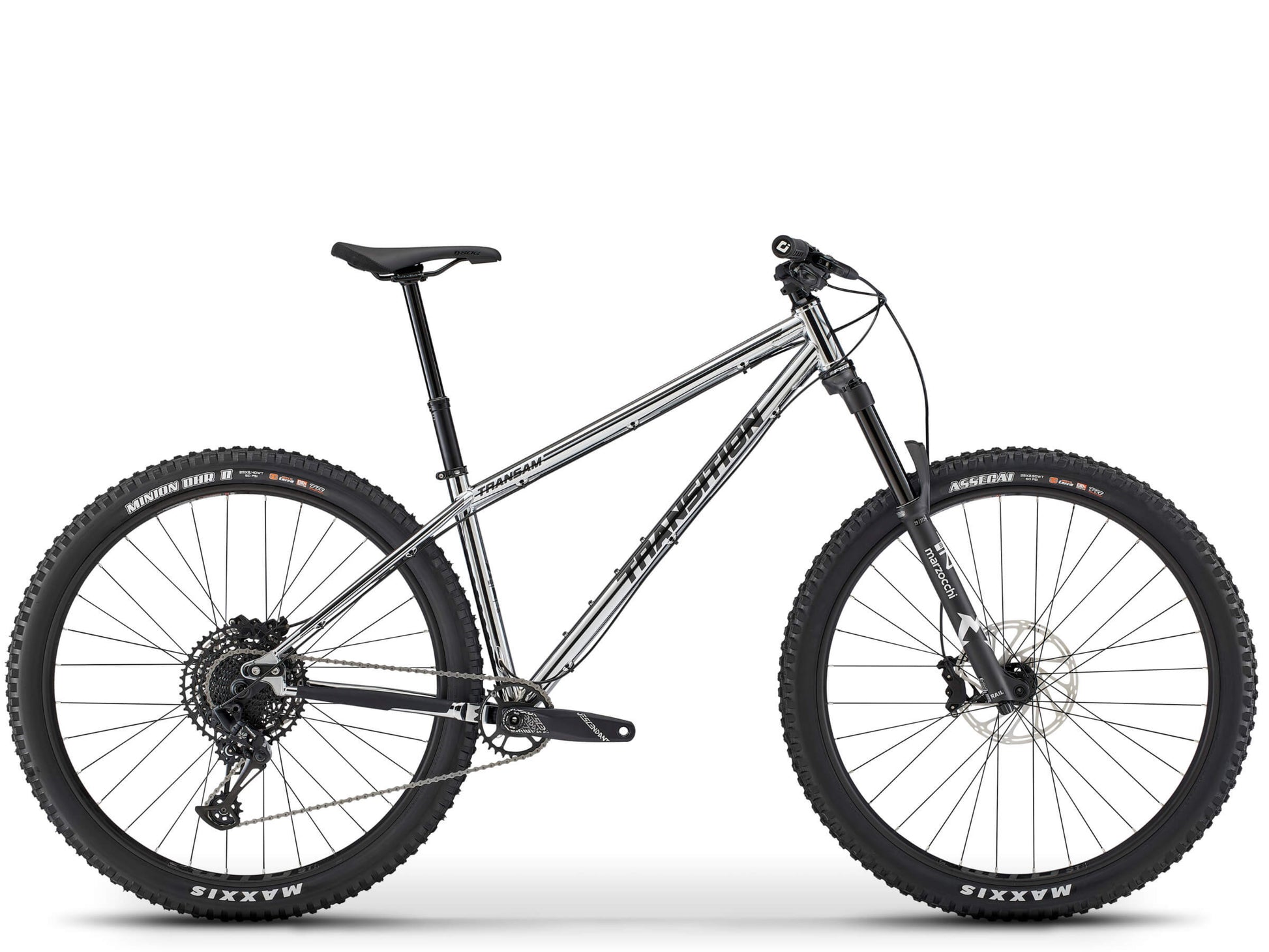 Transition TransAm NX Steel Hardtail mountainbike Chrome Side profile