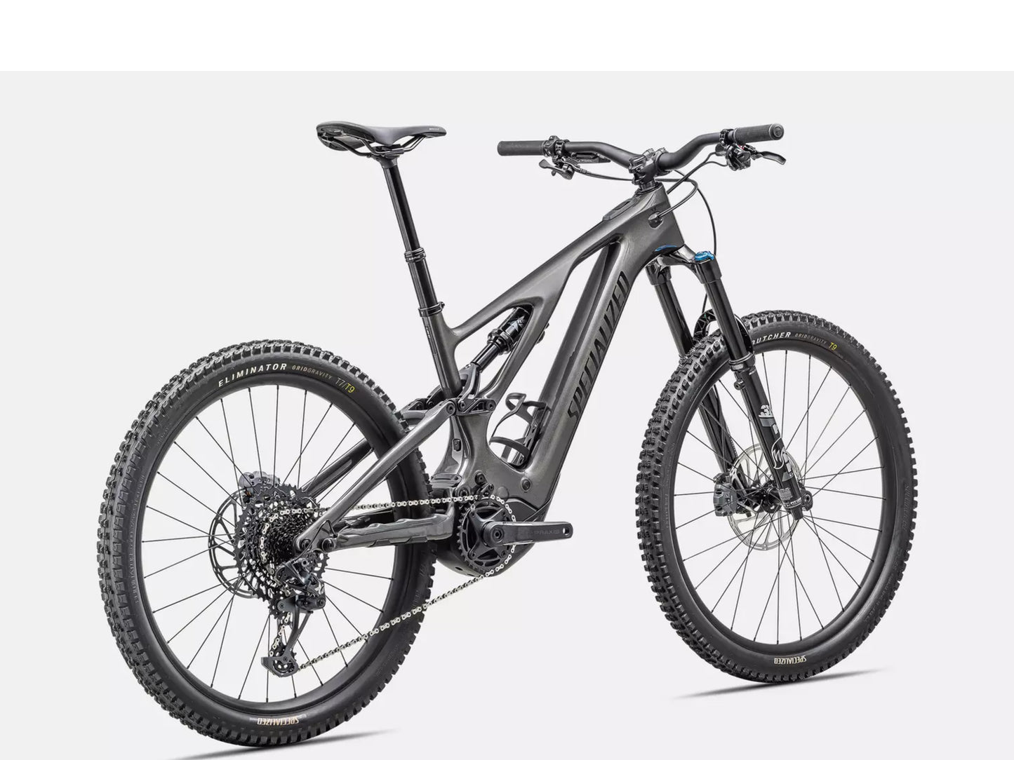 Turbo Levo Comp Carbon Smoke / black rear facing view 