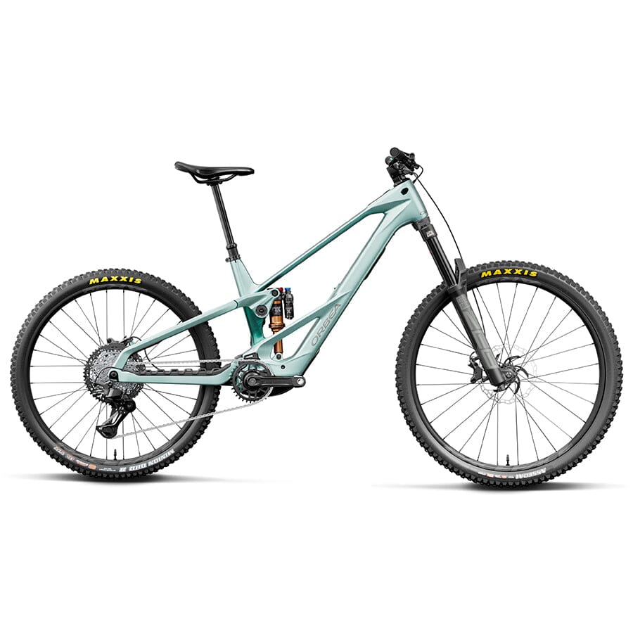 Orbea Wild LT M20 Mullet in Smooth Silver Escape Green