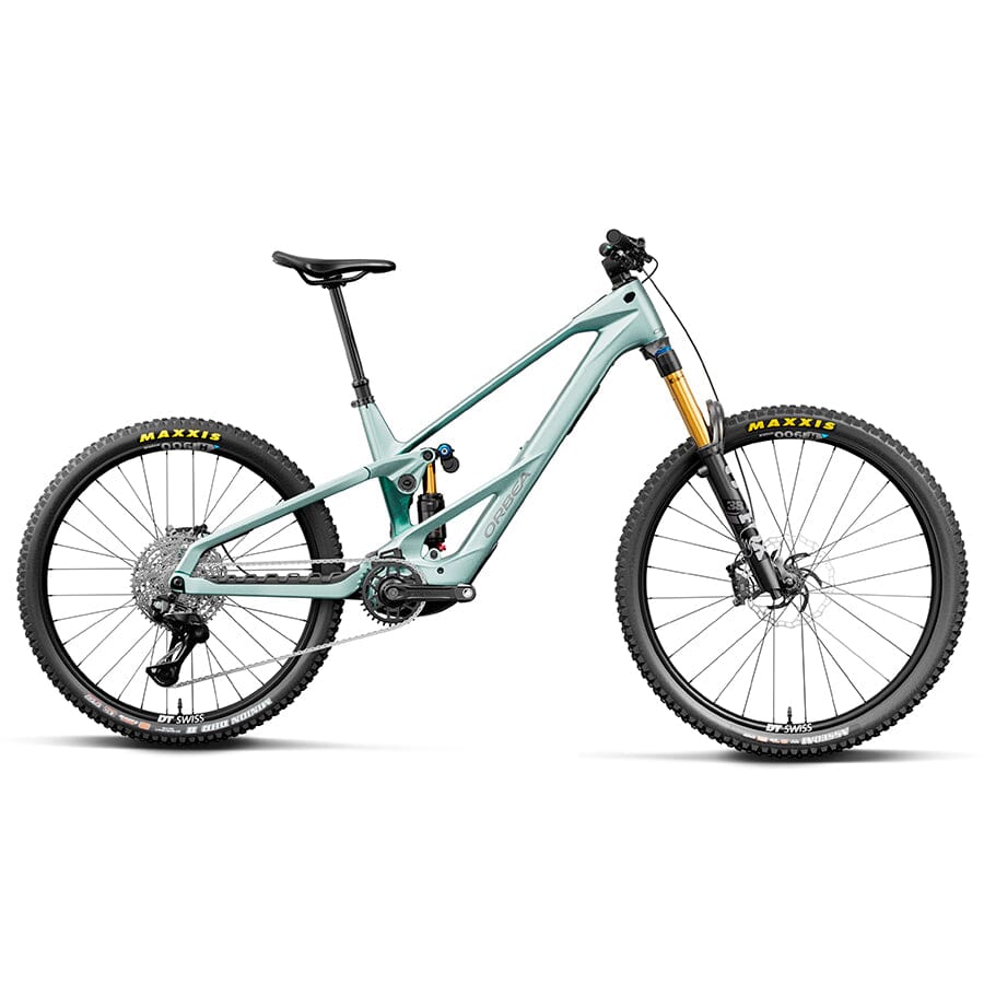 Orbea Wild LT M10 Mullet in Smooth Silver Escape Green