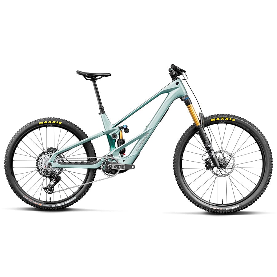 Orbea Wild LT M-TEAM RS Mullet in Smooth Silver Escape Green