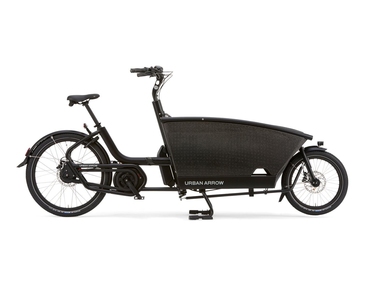 Urban Arrow Family Performance cargo electric bike black side profile on Fly Rides
