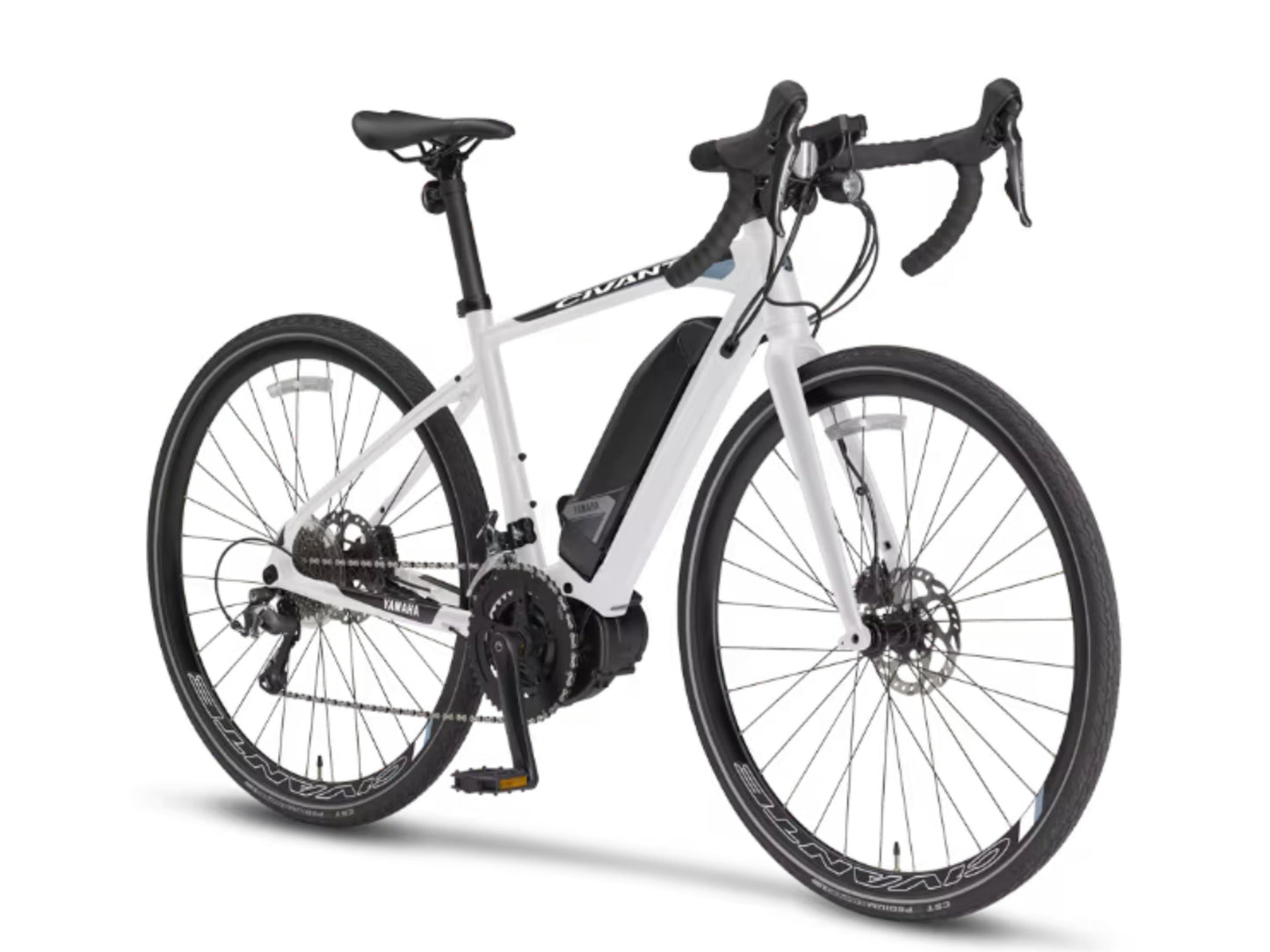 Yamaha Civante Polar white Forward facing view