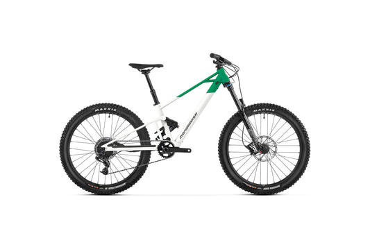 Mondraker F-Play 24 eMTB Children's 24" Optic White / Green Side Profile 2026