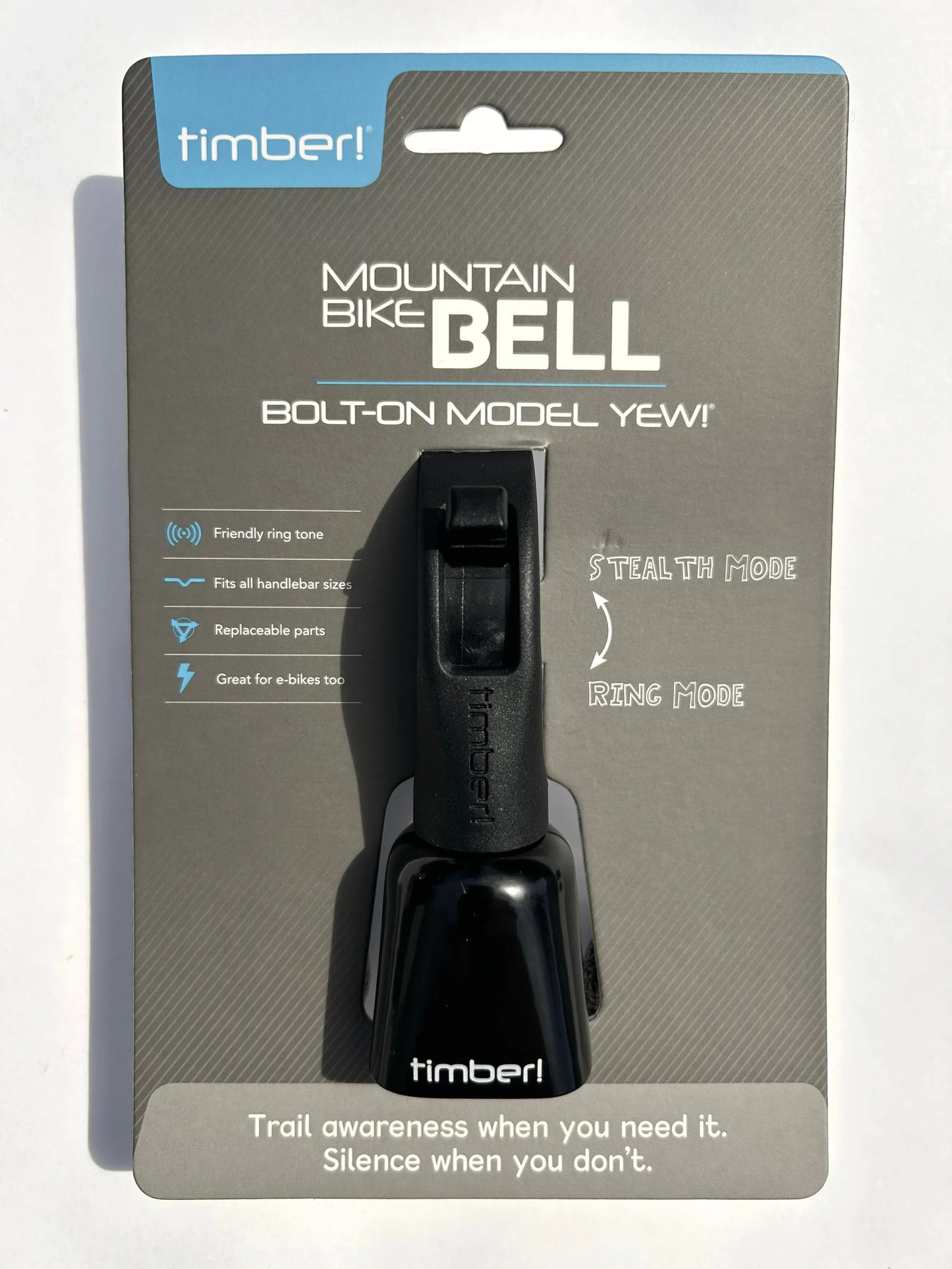 Timber Bolt-on Mountain Bike Bell - Model Yew!