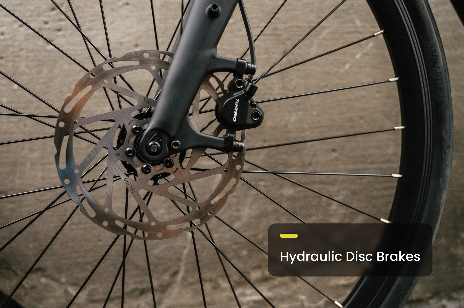 Aventon Soltera 3 ADV hydraulic disc brakes detail