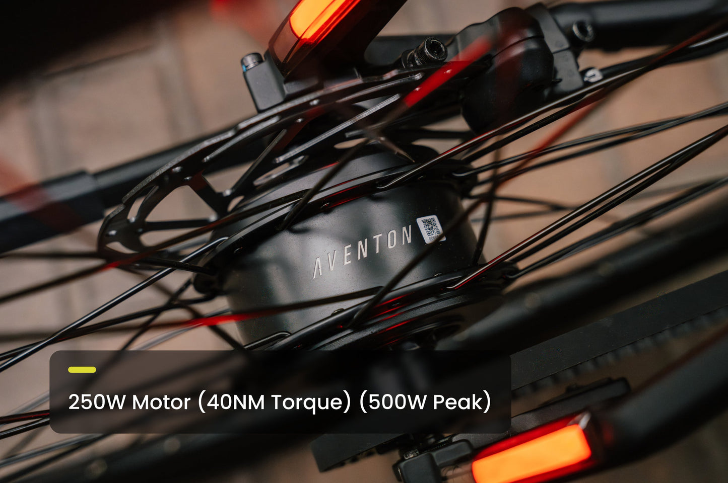 Aventon Soltera 3 ADV 250W rear hub motor detail
