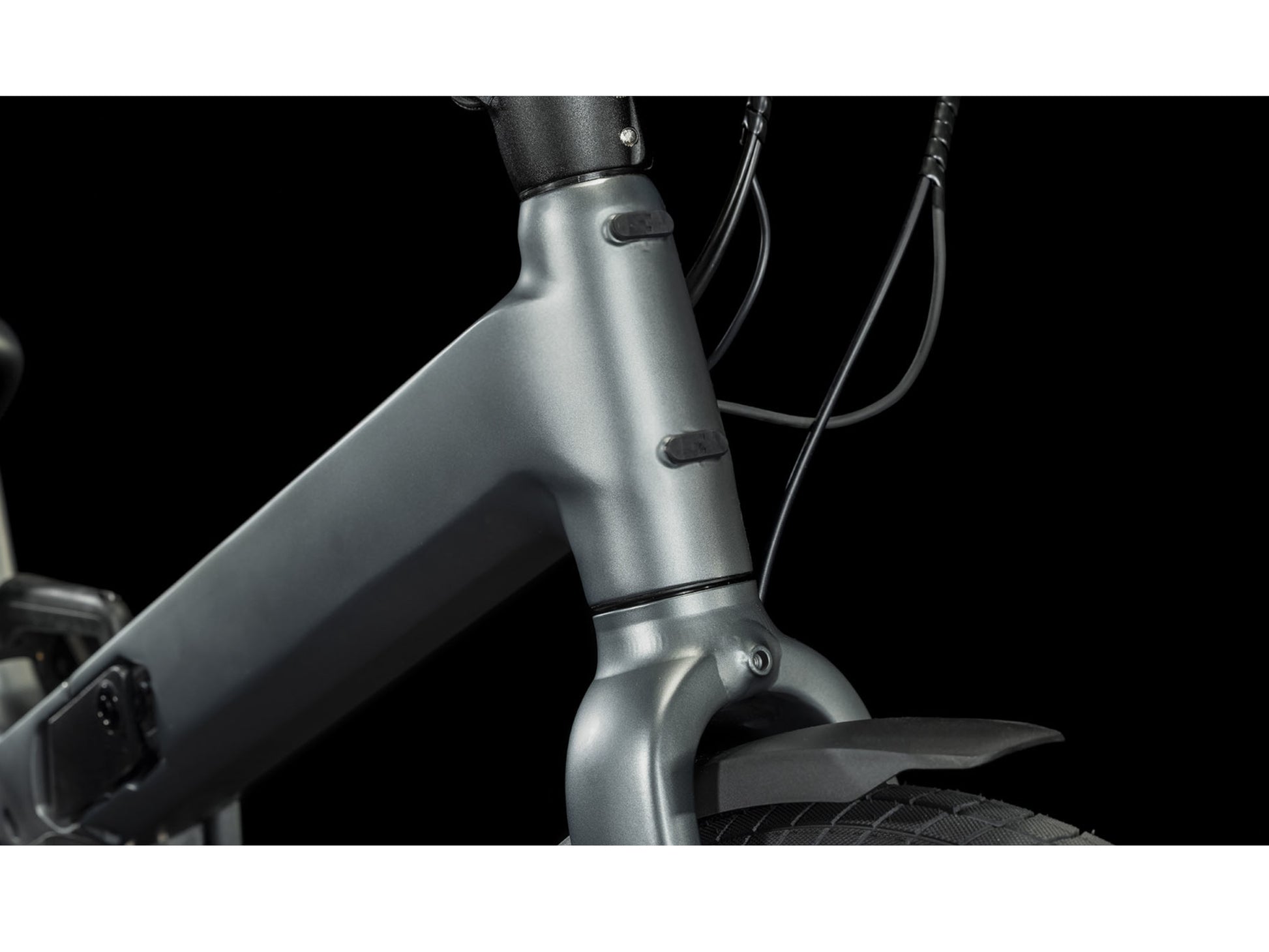 Cube Fold Sport Hybrid 500 electric bike closeup Acros Headset