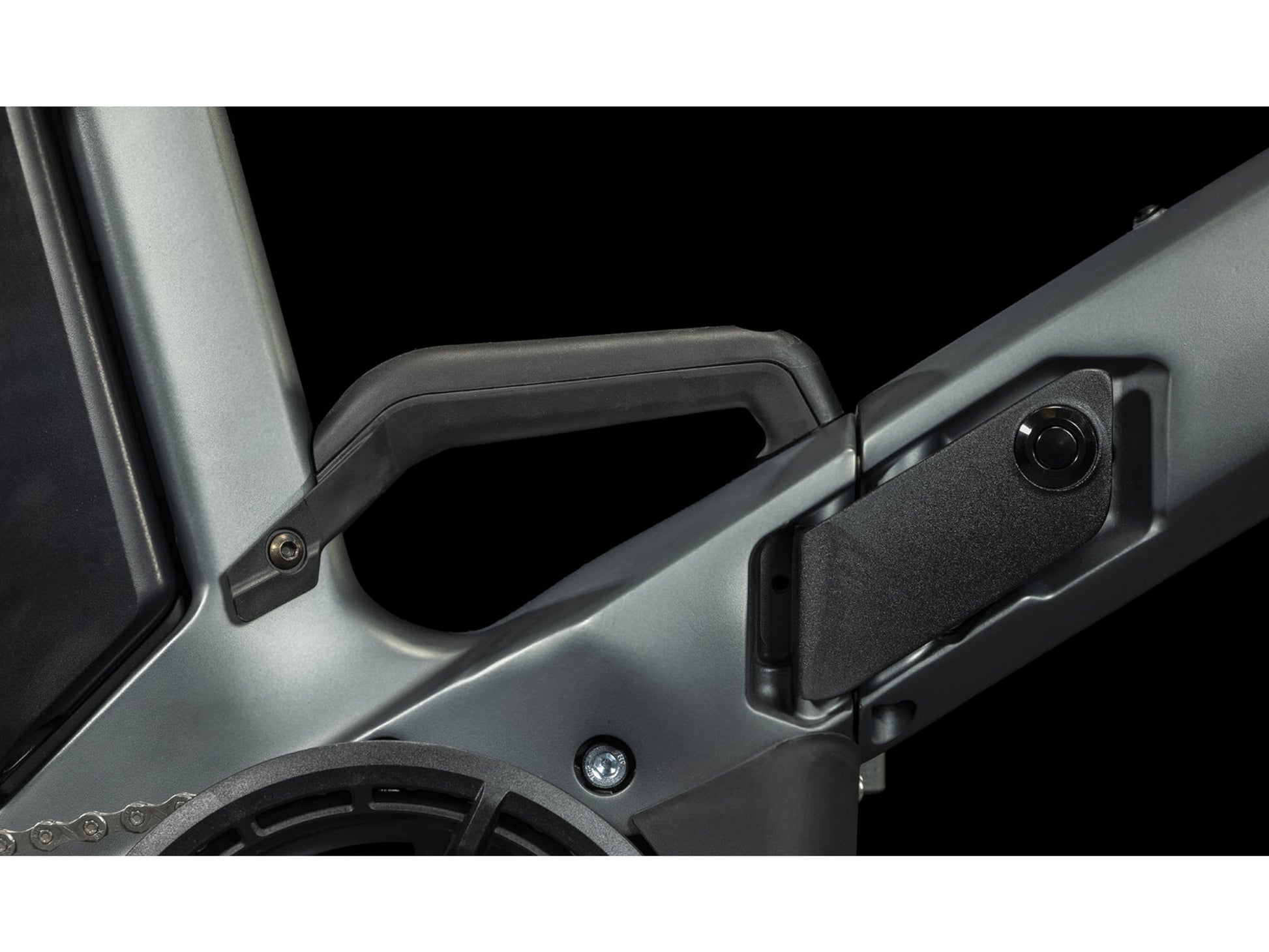 Cube Fold Sport Hybrid 500 electric bike flashgrey n black closeup convenient carry handle