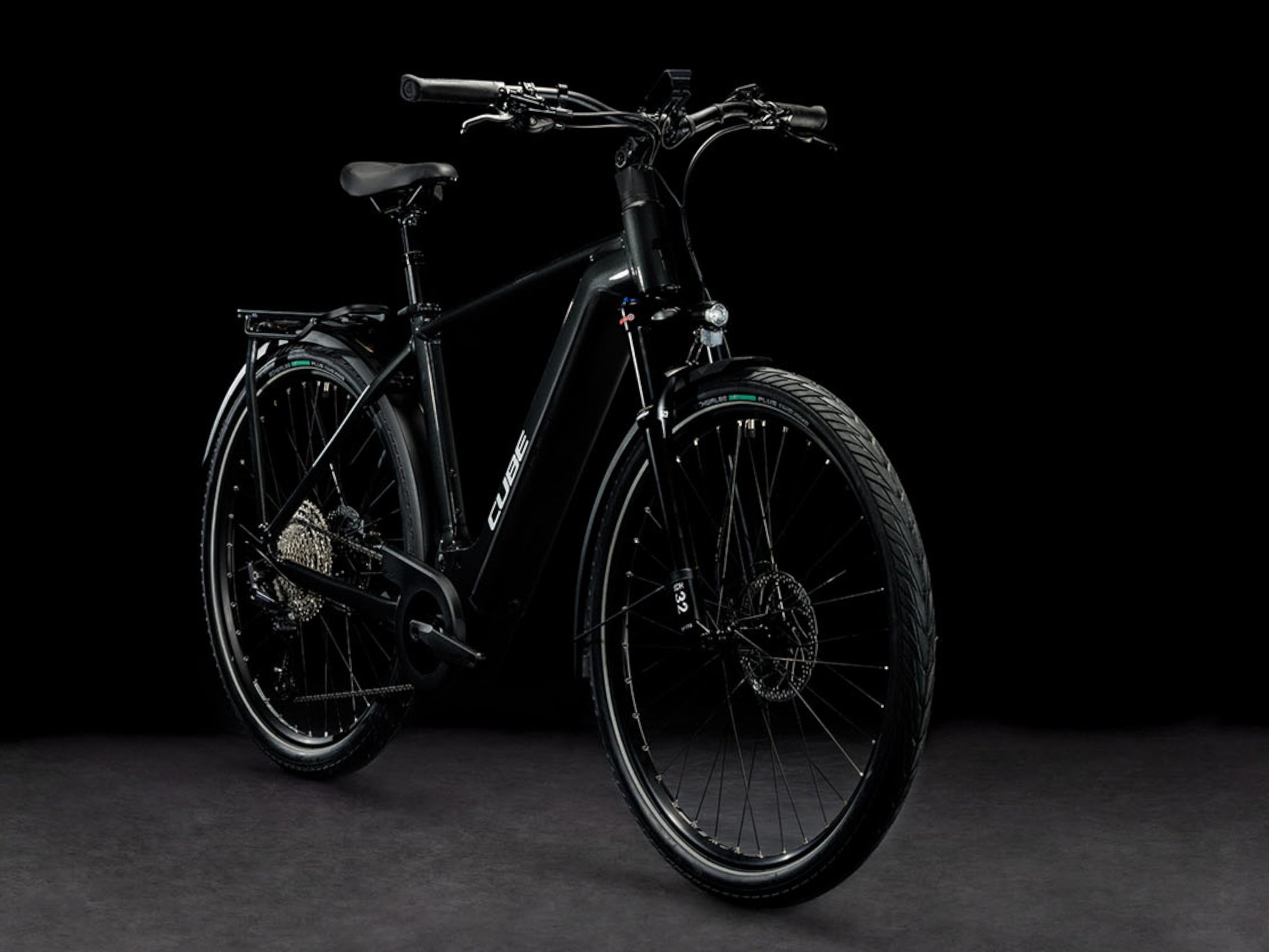 Cube Kathmandu Hybrid EXC 750 eMTB hardtail grey n silver front right side profile on Fly Rides