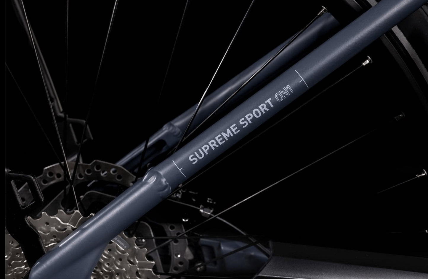 Cube Supreme Sport Hybrid One 400 electric bike rear frame on Fly Rides