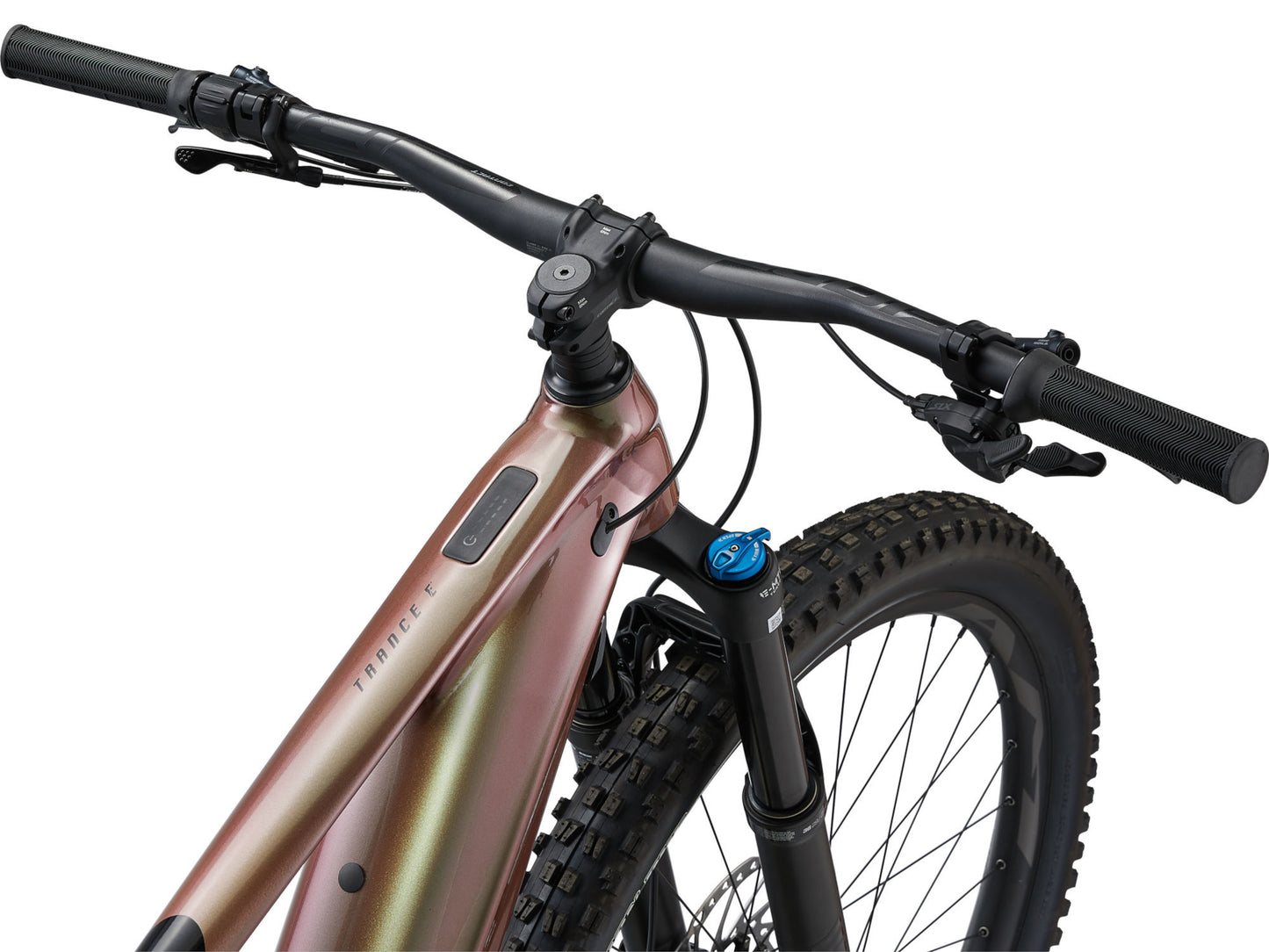 Giant Trance X E+ 2 Pro 29 eMTB full suspension Messier closeup cockpit