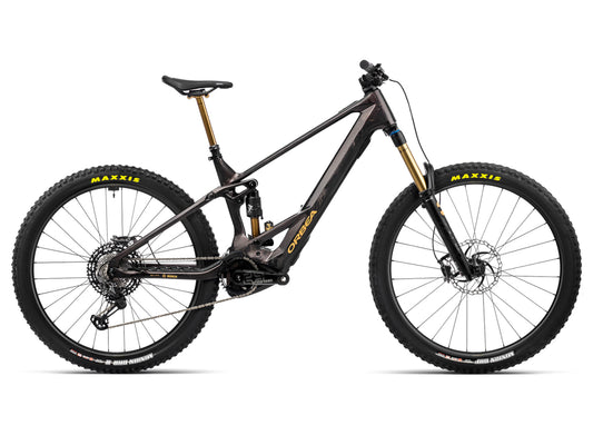 Orbea Wild  M-LTD eMTB full suspension Cosmic carbon side profile on Fly Rides