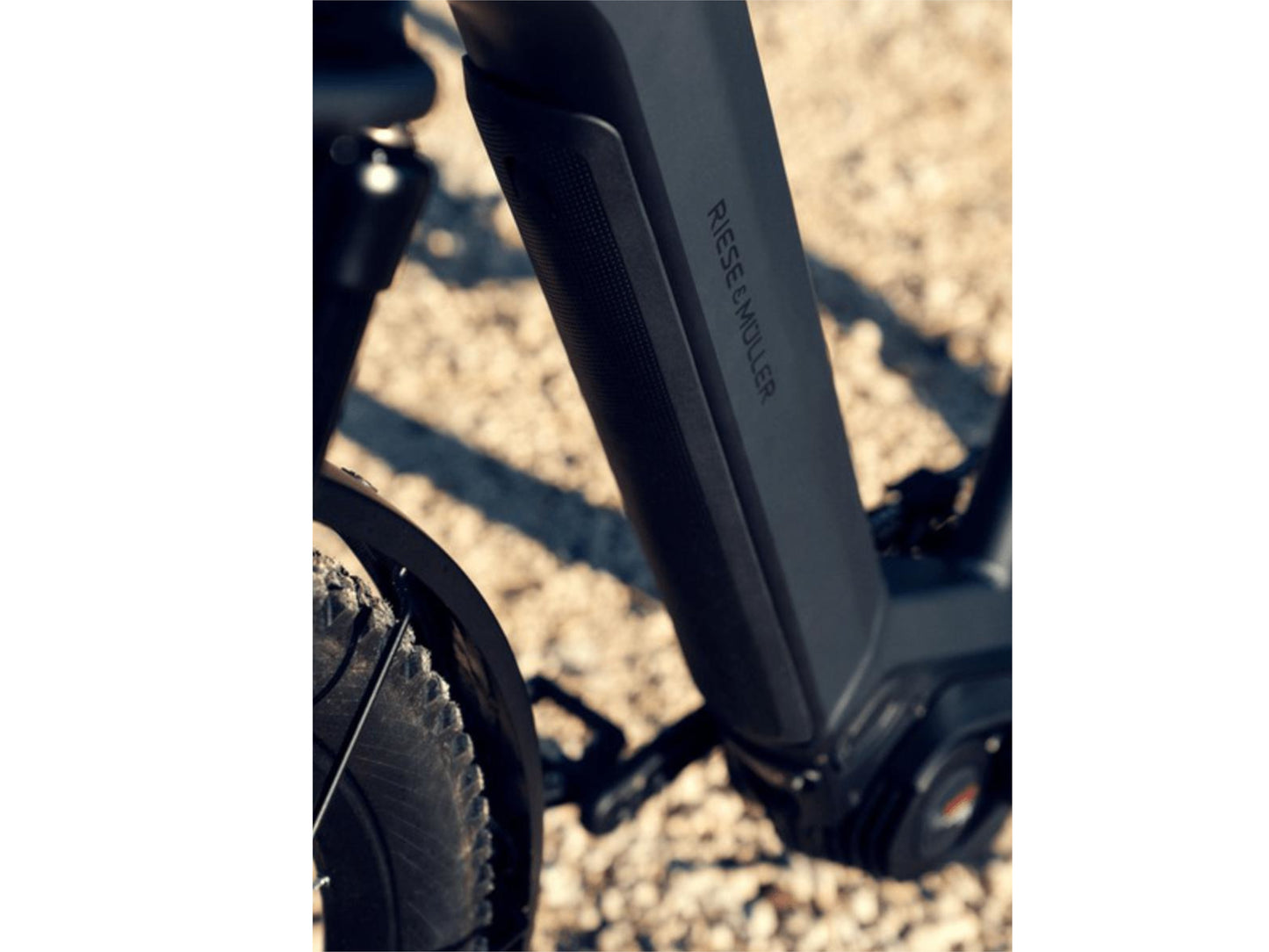 Riese and Muller Charger3 Mixte GT Touring HS emtb hardtail close up Bosch battery lower frame