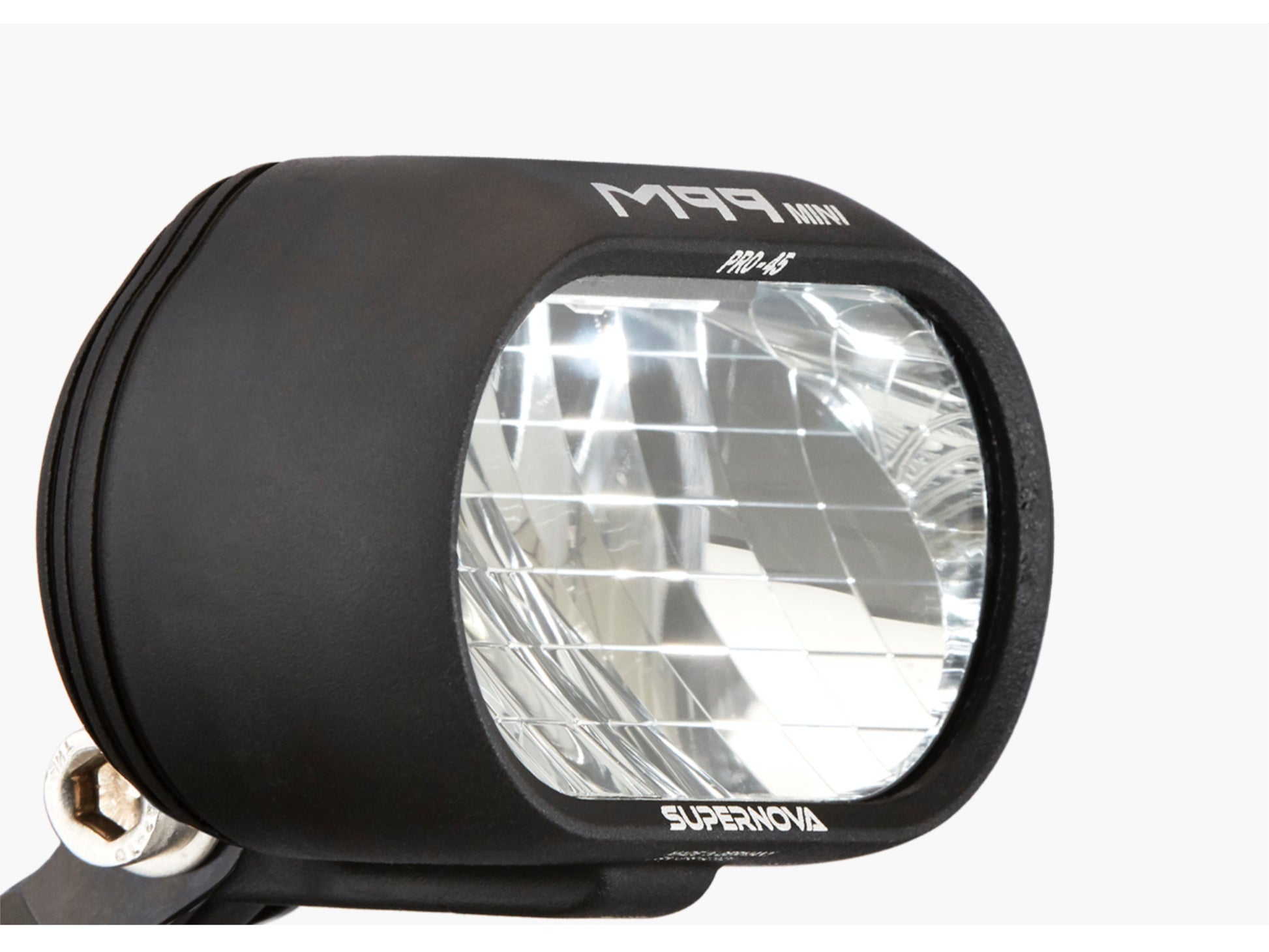 Riese and Muller Delite Mountain Touring eMTB full suspension close up Supernova M99 headlight