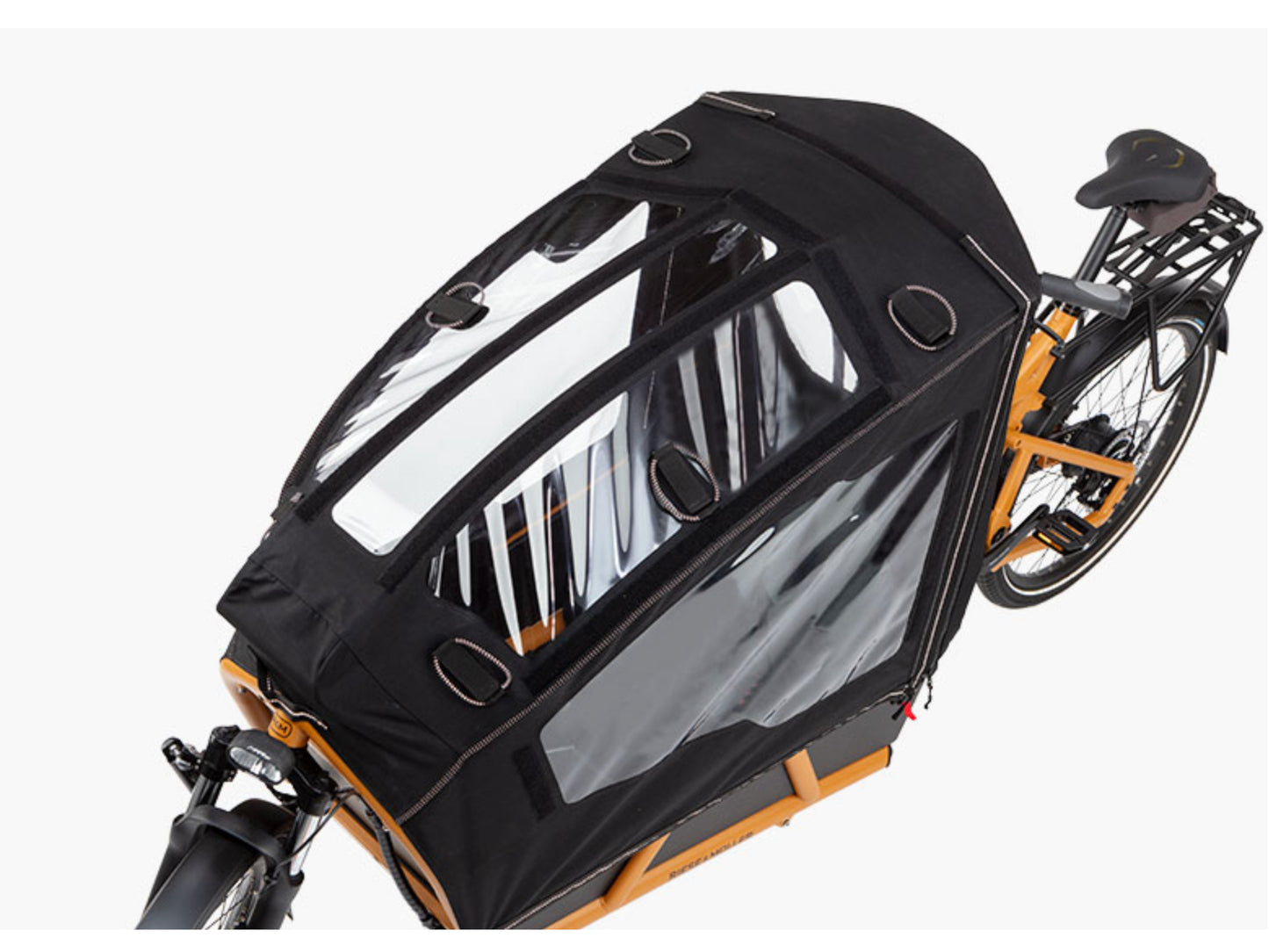 Riese & Muller Load4 75 Touring eMtb full suspension low sidewalls child cover options