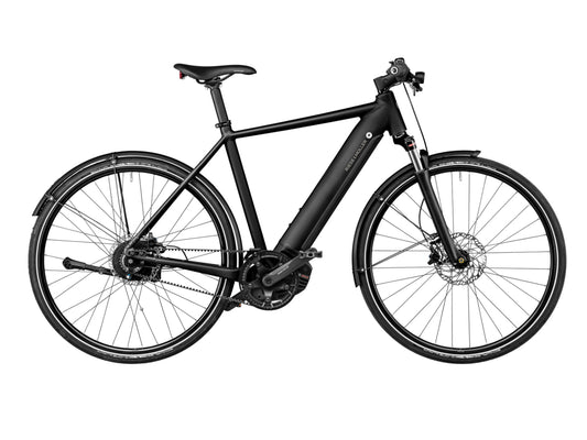 Riese and Muller Roadster Vario eMTB hardtail black side profile on Fly Rides
