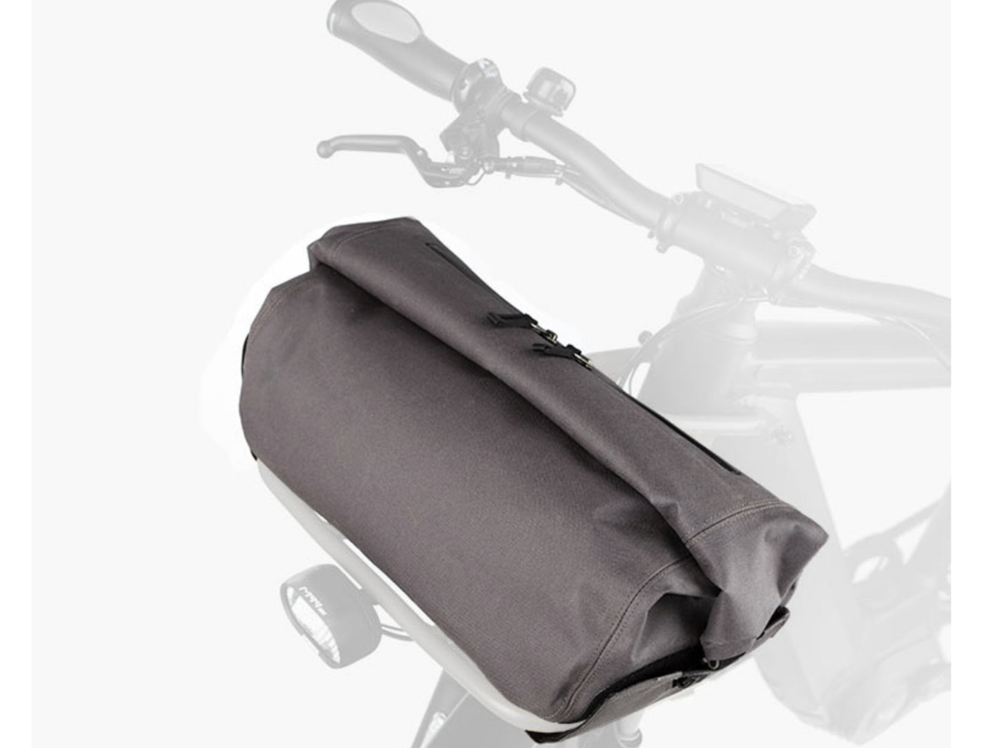 Riese and Muller Supercharger GT Rohloff HS emtb hardtail close up front carrier bag option