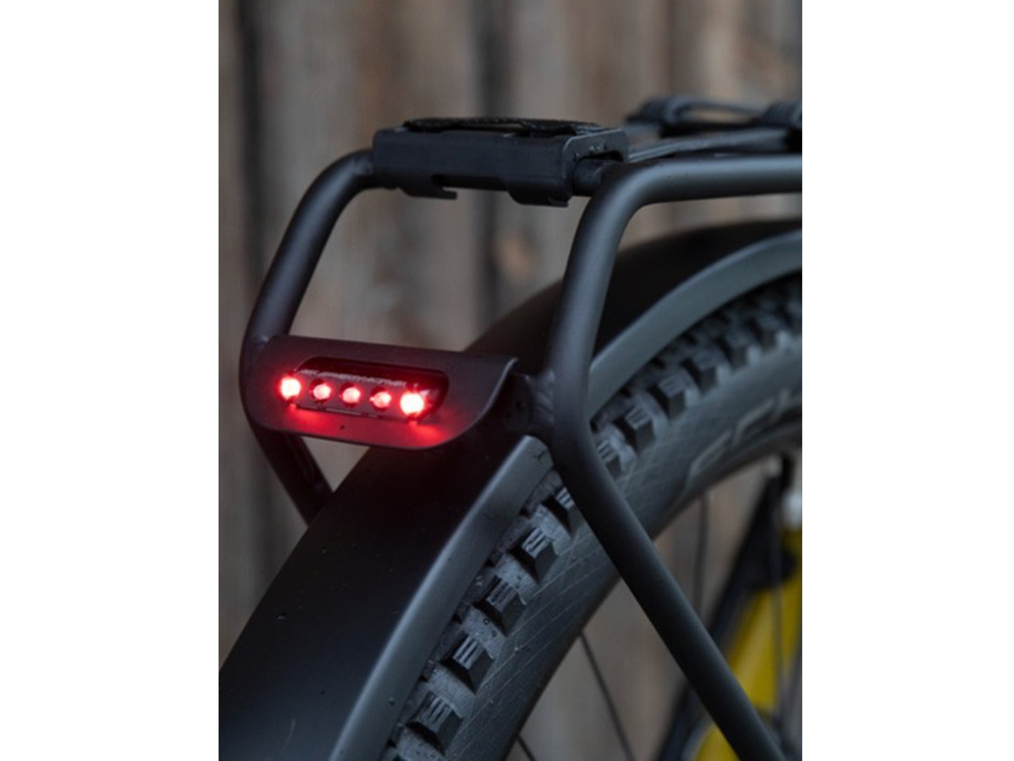Riese and Muller Supercharger GT Touring emtb hardtail close up rear carrier tail light led