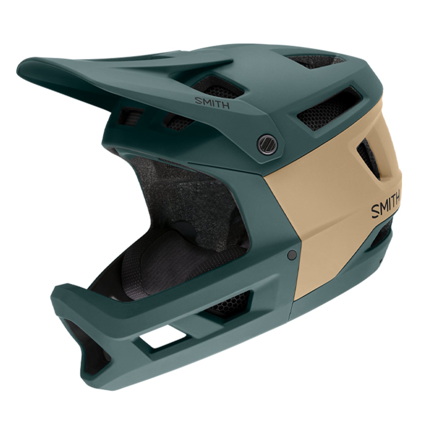 Smith Optics Mainline MIPS MTB Enduro Helmet Matte Spruce Safari side view on Fly Rides