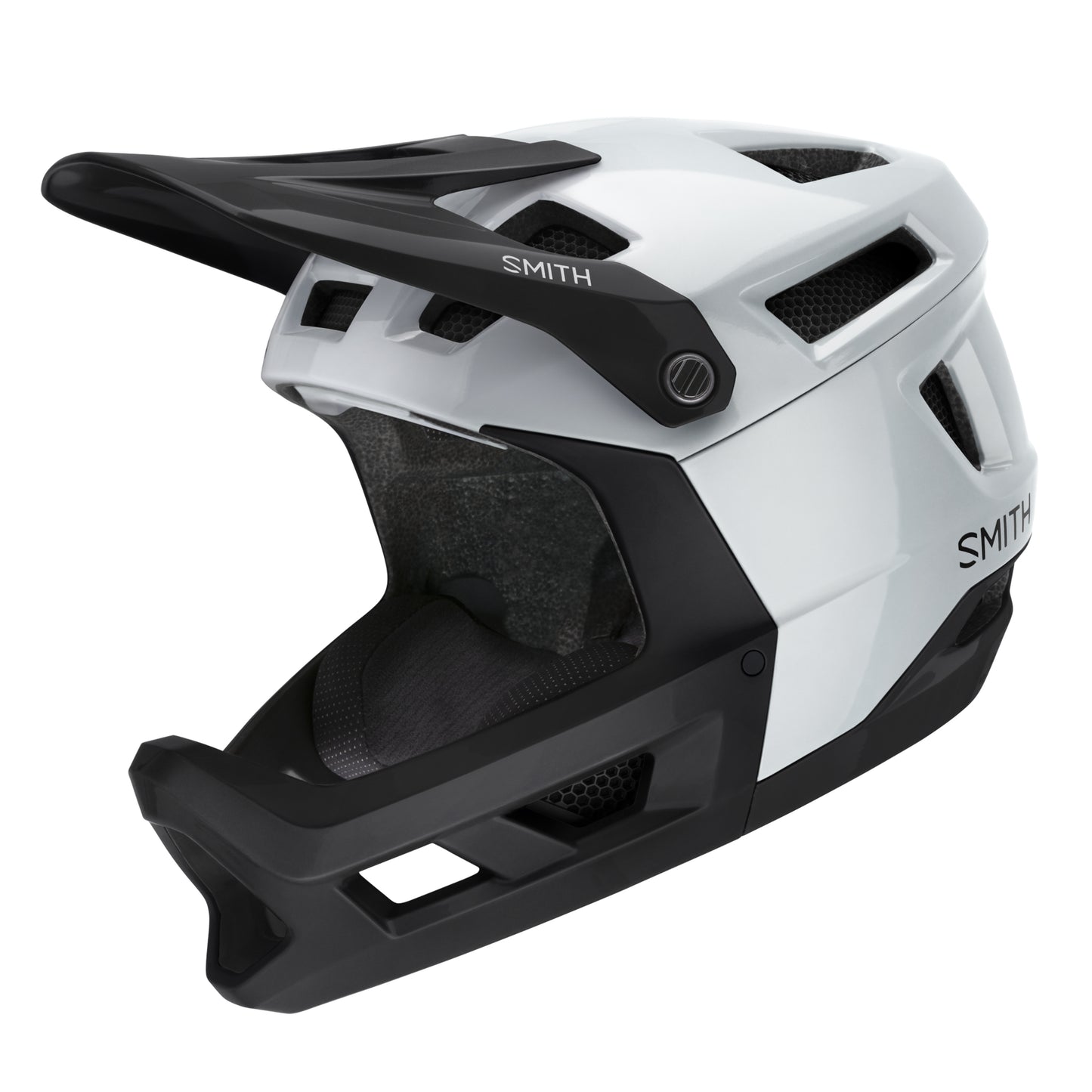 Smith Optics Mainline MIPS MTB Enduro Helmet Matte White Black side view on Fly Rides